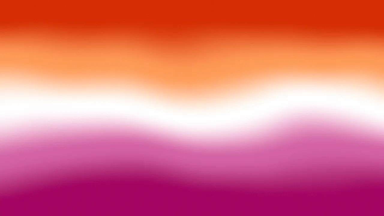 Lesbian Pride Gradient desktop wallpaper in 4K