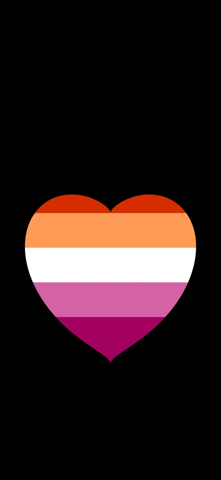 Lesbian Pride Heart wallpaper for iPhone and Android