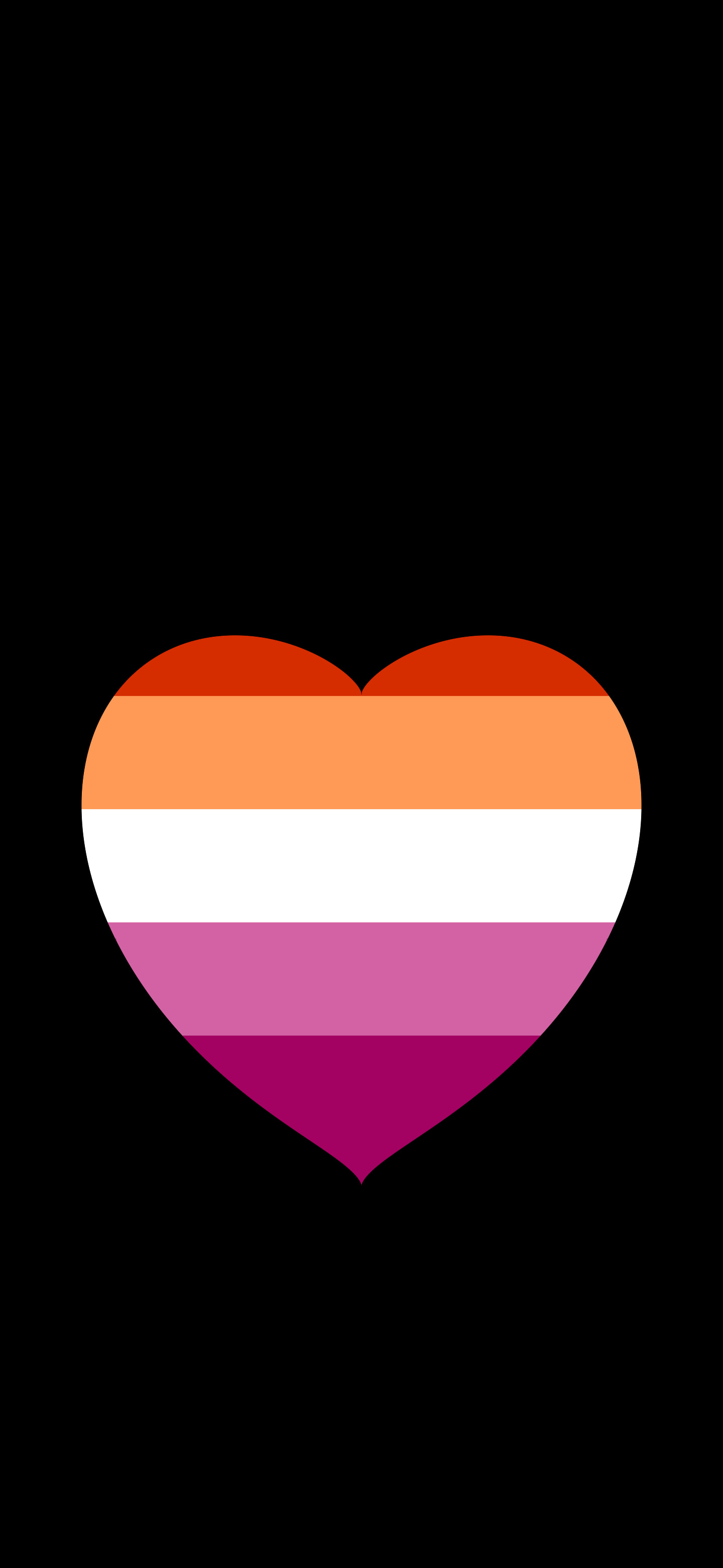 Lesbian Pride Heart wallpaper for iPhone and Android
