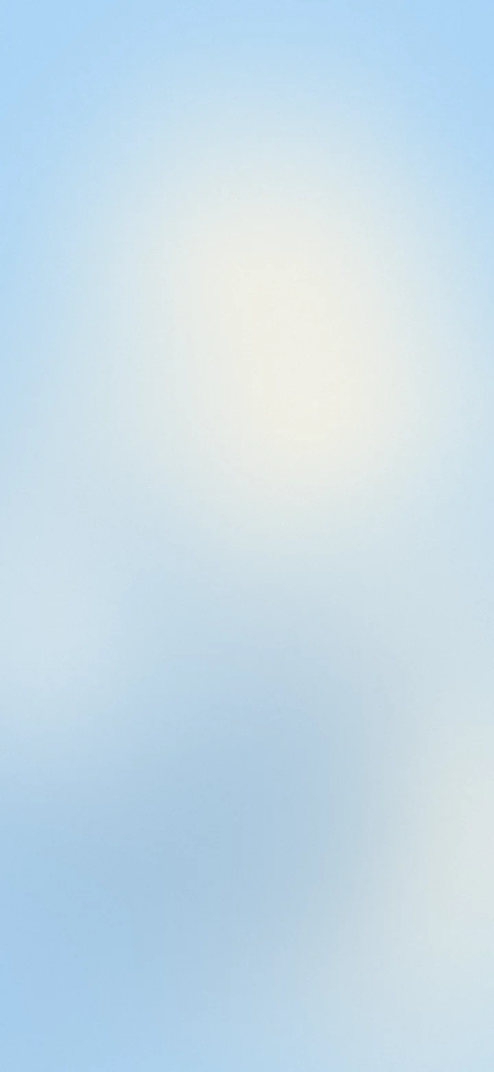 Light Blue and Cream Dreamy Aura Gradient wallpaper for iPhone and Android