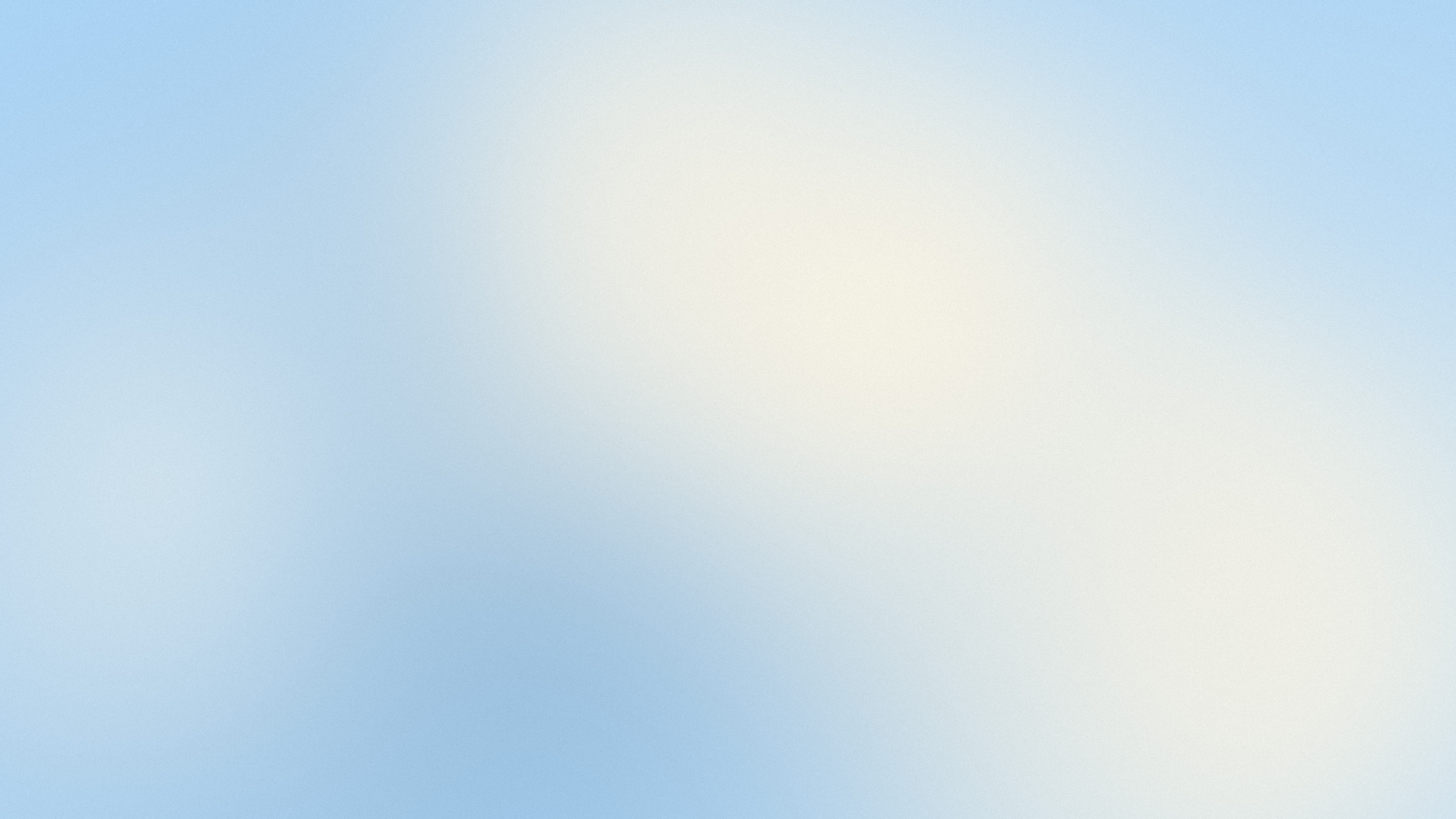 Light Blue and Cream Dreamy Aura Gradient desktop wallpaper in 4K