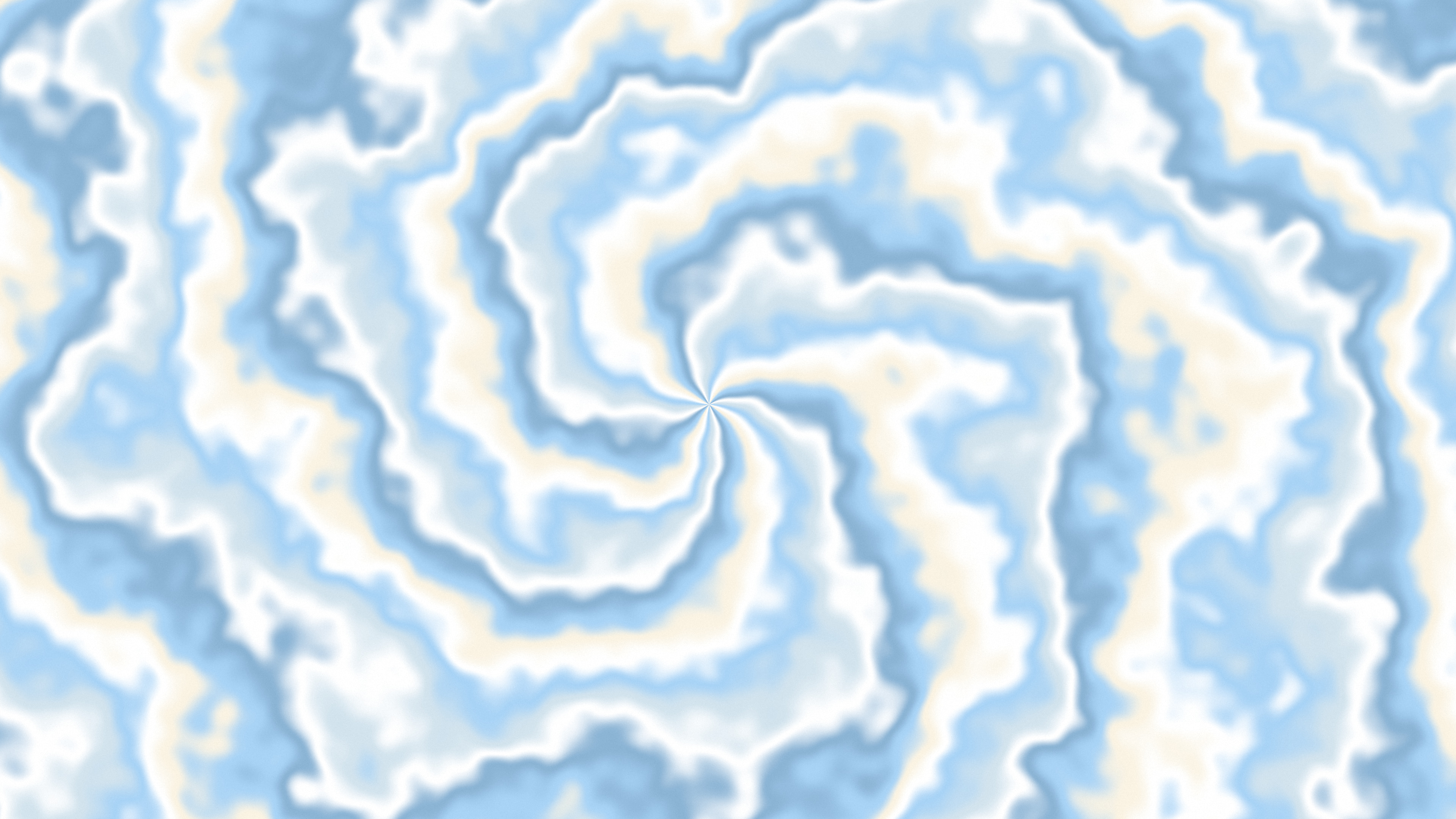 Light Blue and Cream Spiral Tie Dye desktop wallpaper in 4K