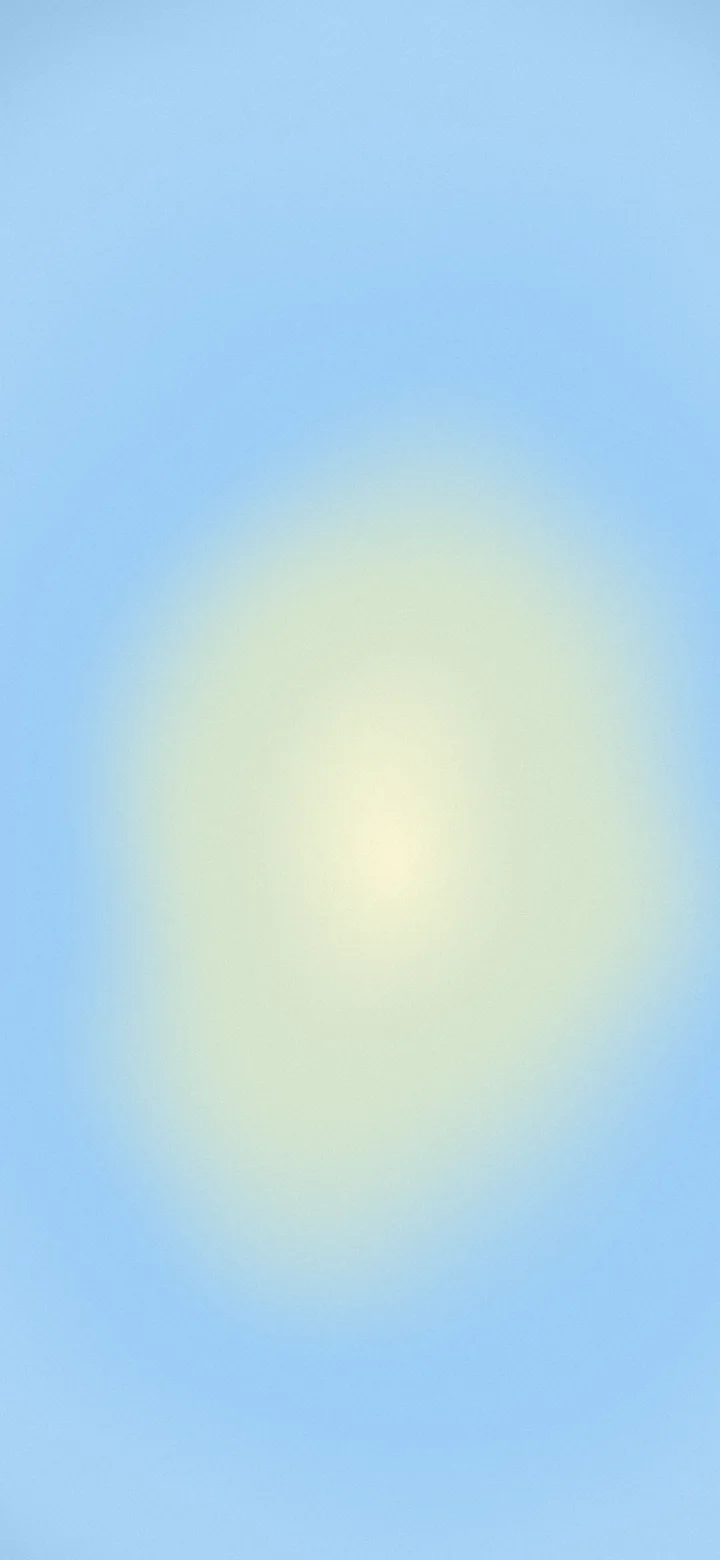 Light Blue and Pastel Yellow Aura Gradient wallpaper for iPhone and Android