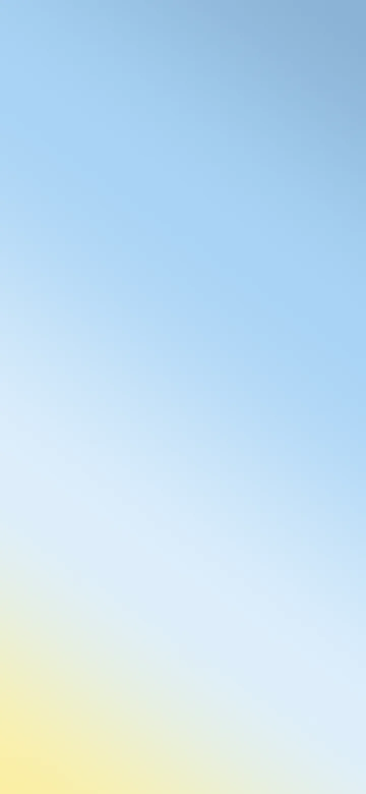 Light Blue and Pastel Yellow Diagonal Ombre Gradient wallpaper for iPhone and Android