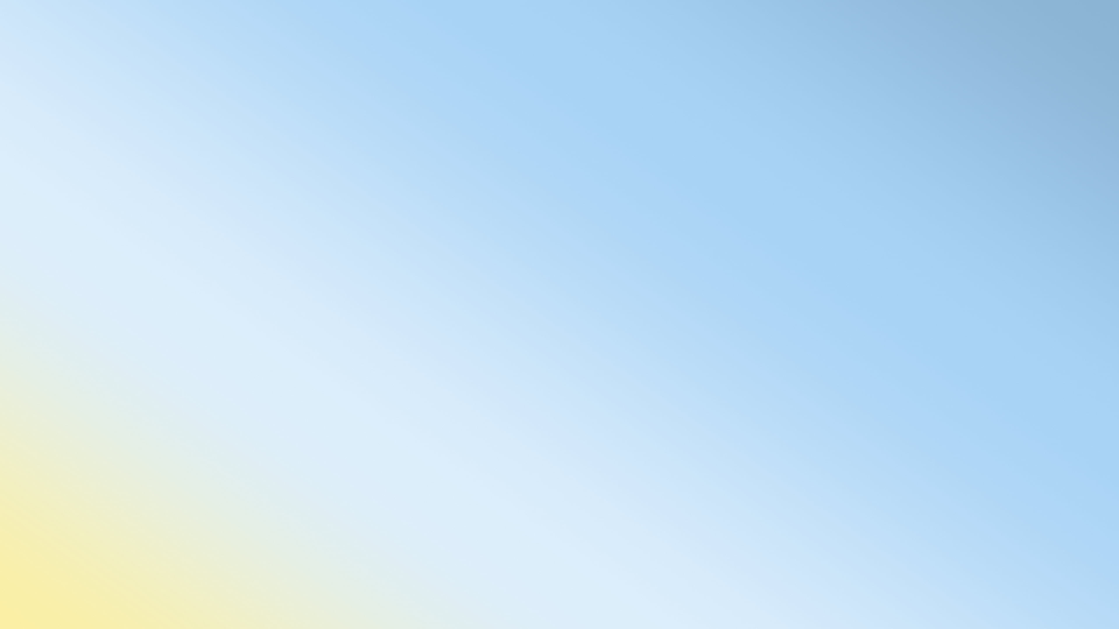 Light Blue and Pastel Yellow Diagonal Ombre Gradient desktop wallpaper in 4K