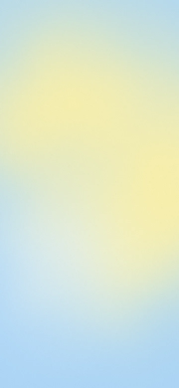 Light Blue and Pastel Yellow Dreamy Aura Gradient wallpaper for iPhone and Android