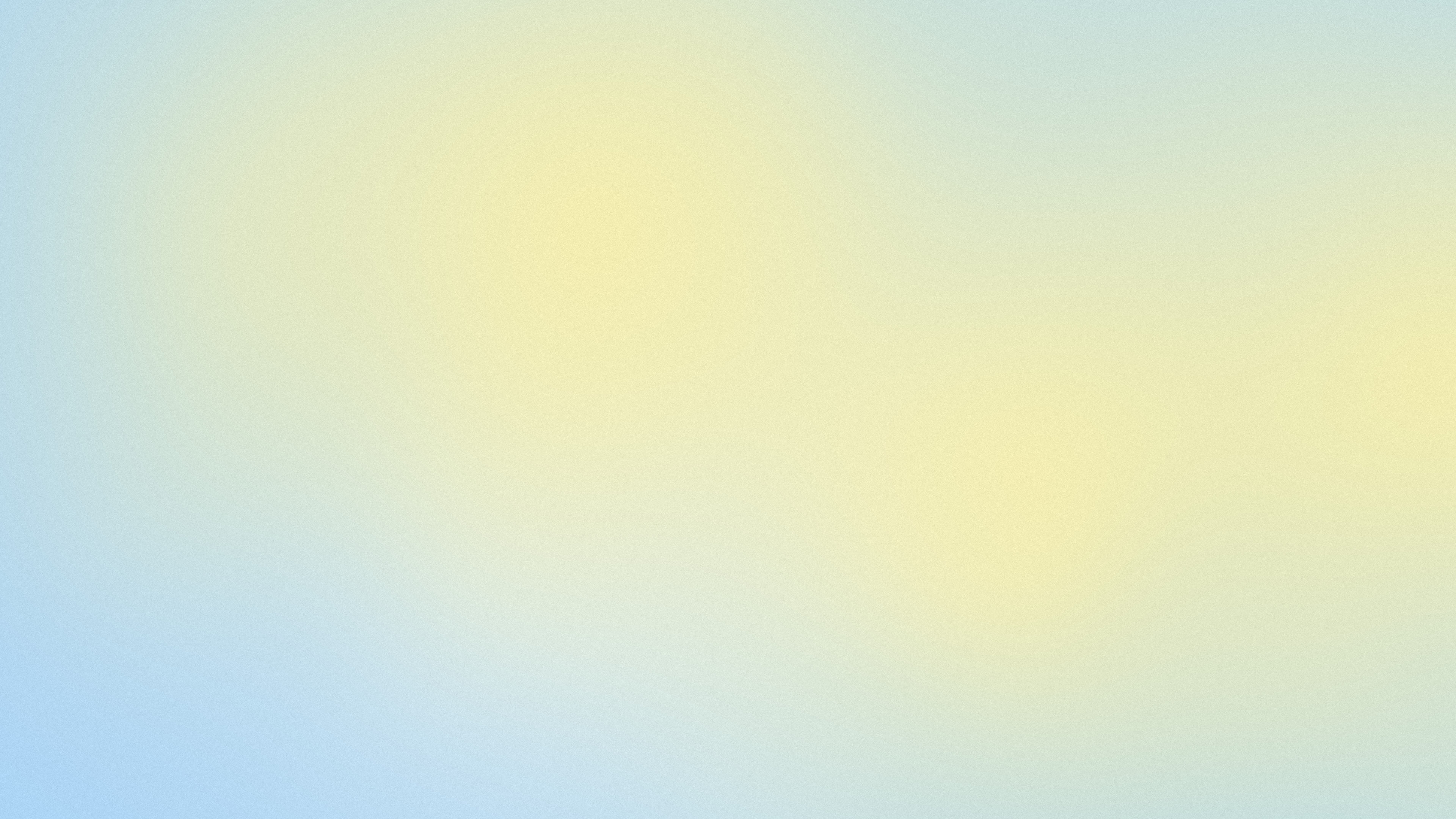 Light Blue and Pastel Yellow Dreamy Aura Gradient desktop wallpaper in 4K
