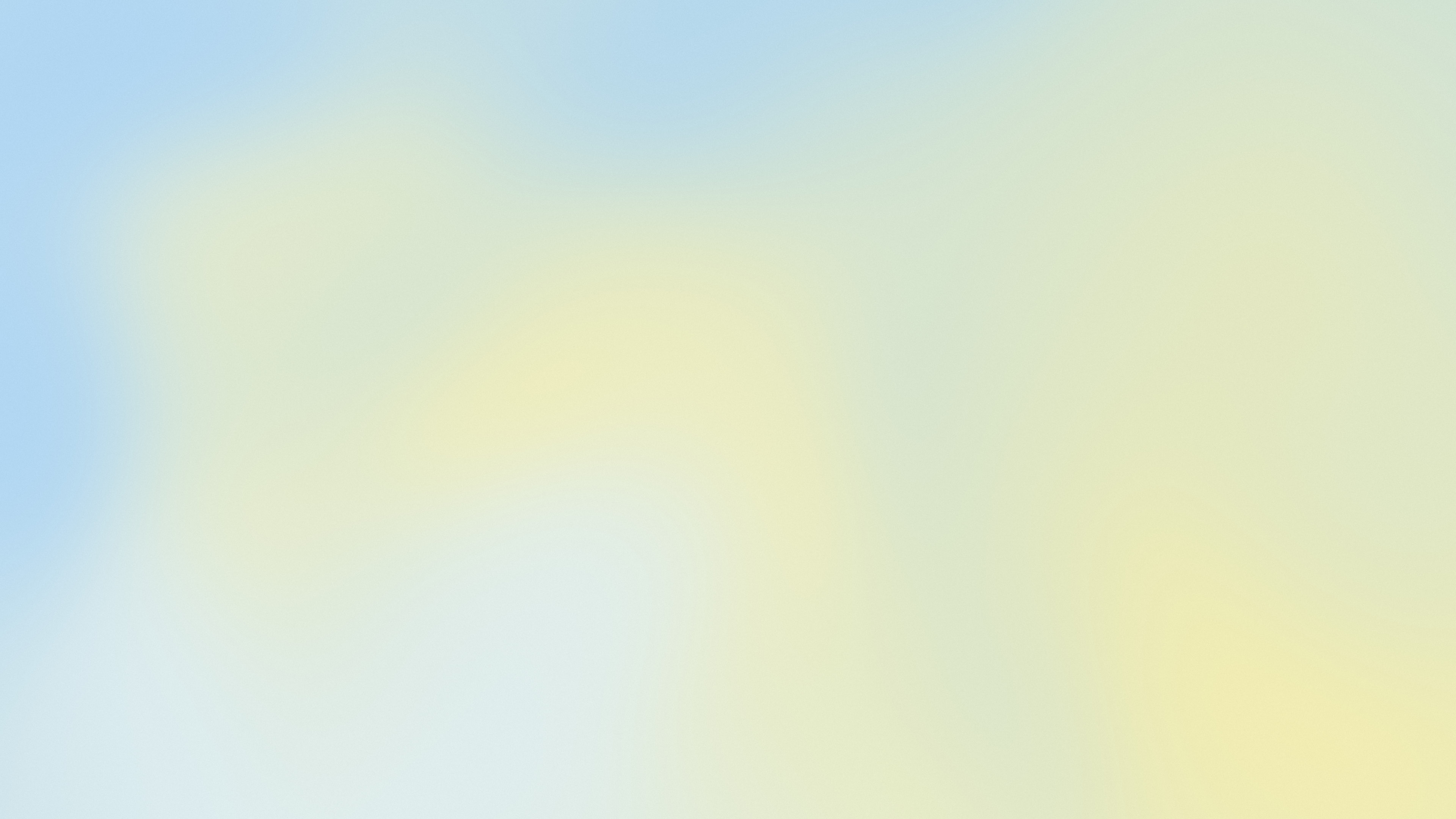 Light Blue and Pastel Yellow Mesh Gradient desktop wallpaper in 4K