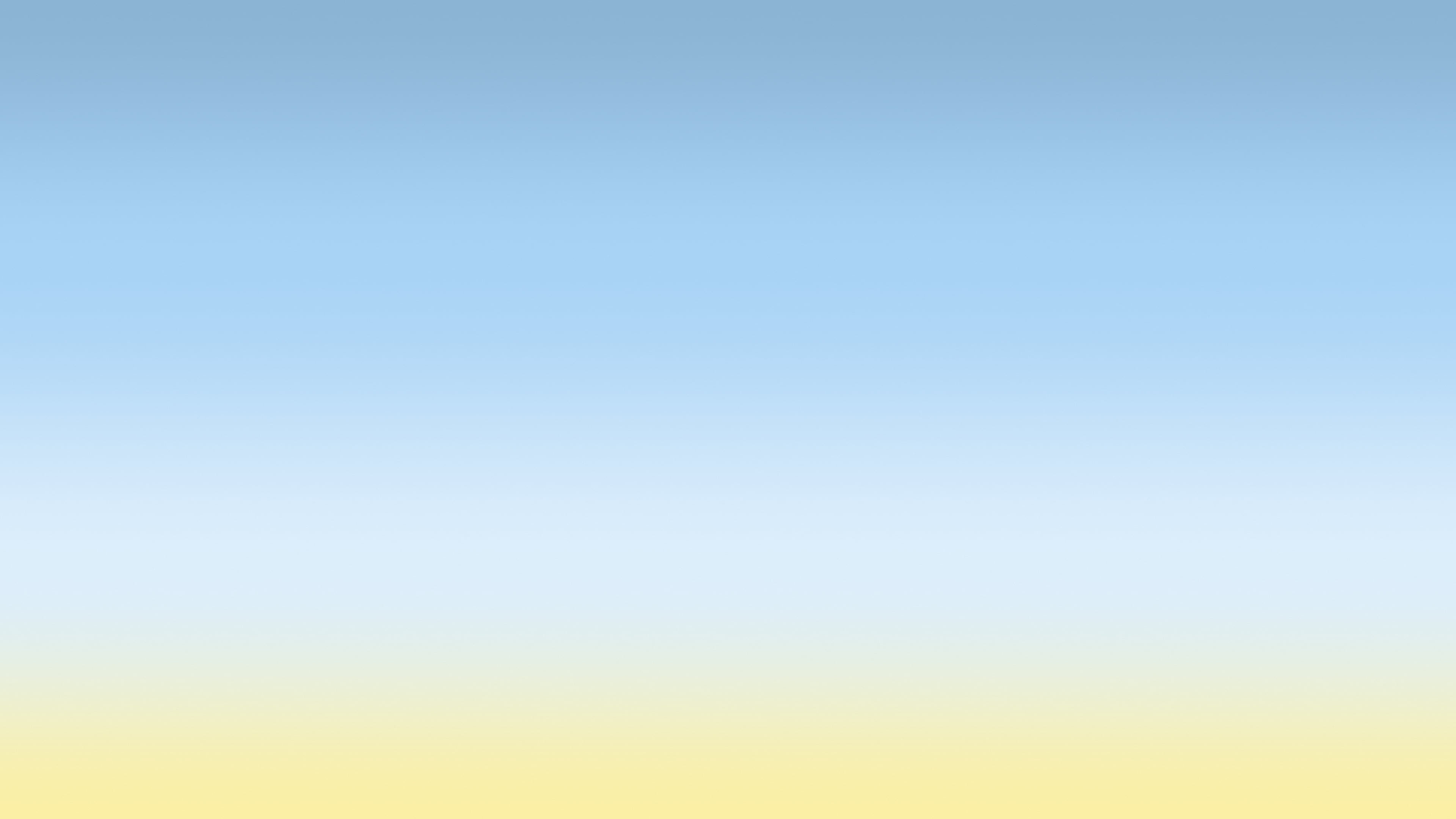 Light Blue and Pastel Yellow Ombre Gradient desktop wallpaper in 4K
