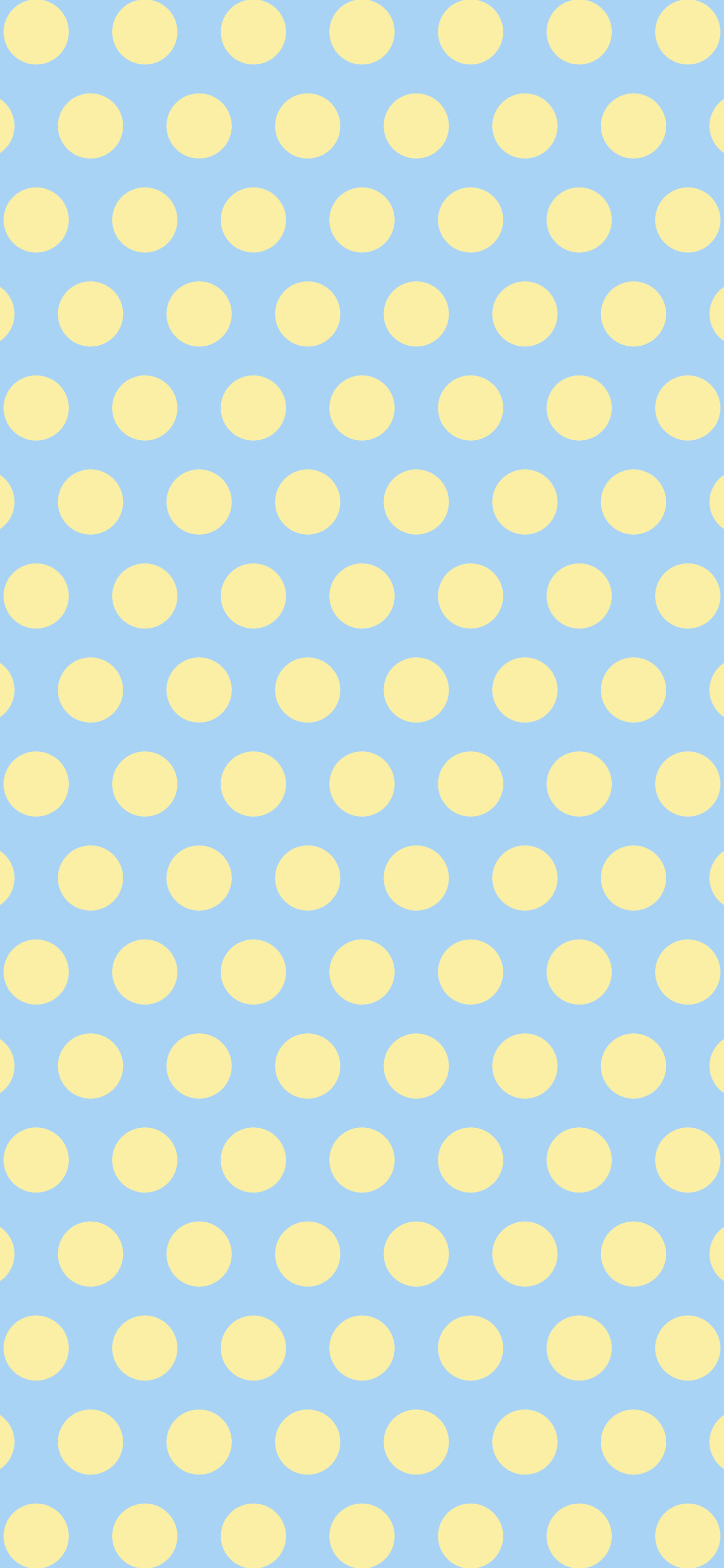 Light Blue and Pastel Yellow Polka Dot wallpaper for iPhone and Android