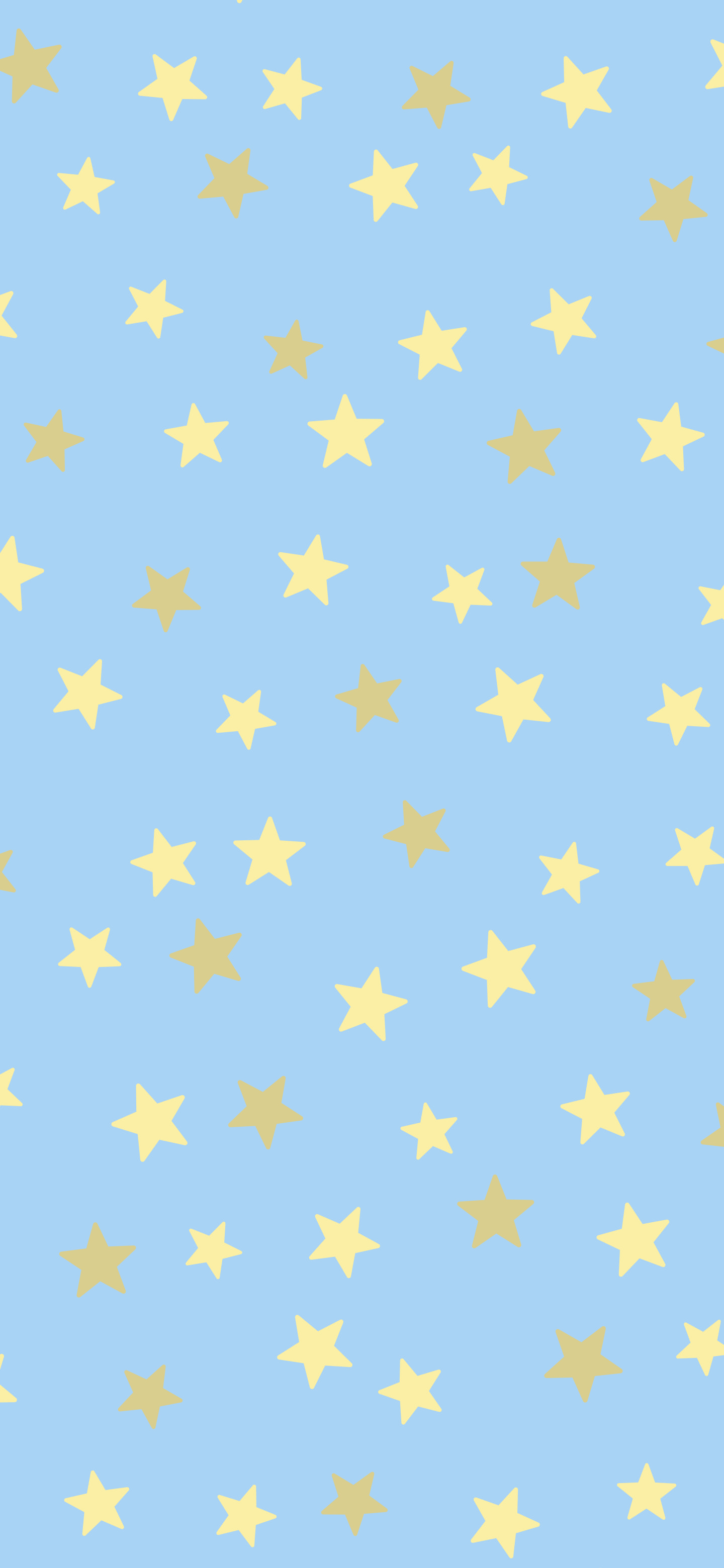Light Blue and Pastel Yellow Star Pattern wallpaper for iPhone and Android