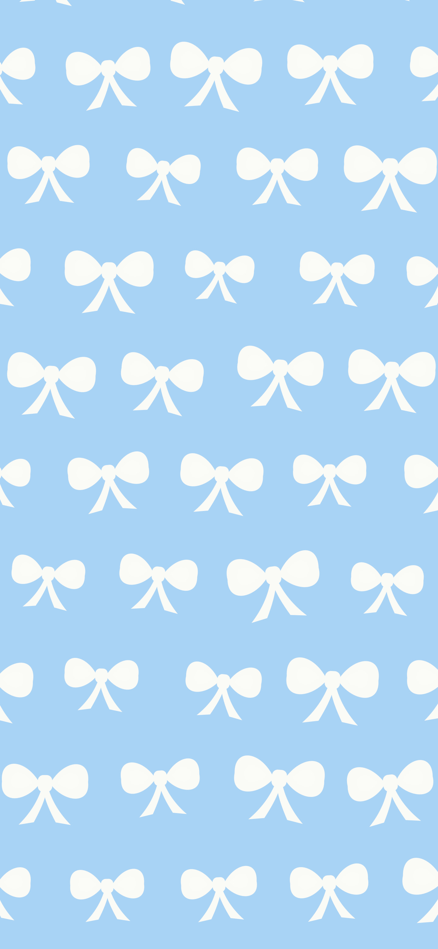 Light Blue and White Bow Pattern wallpaper for iPhone and Android