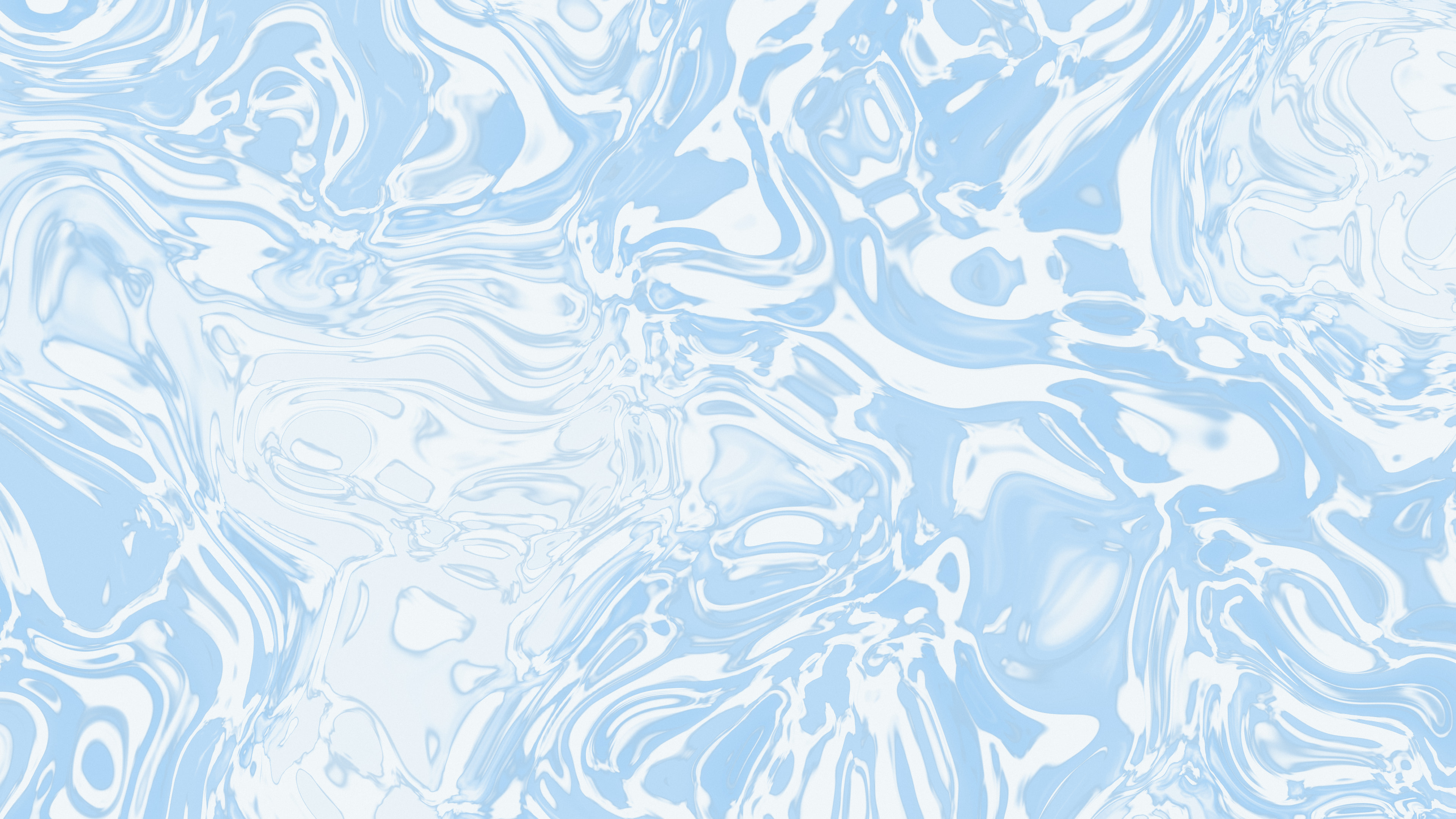 Light Blue and White Liquid Marble desktop wallpaper in 4K