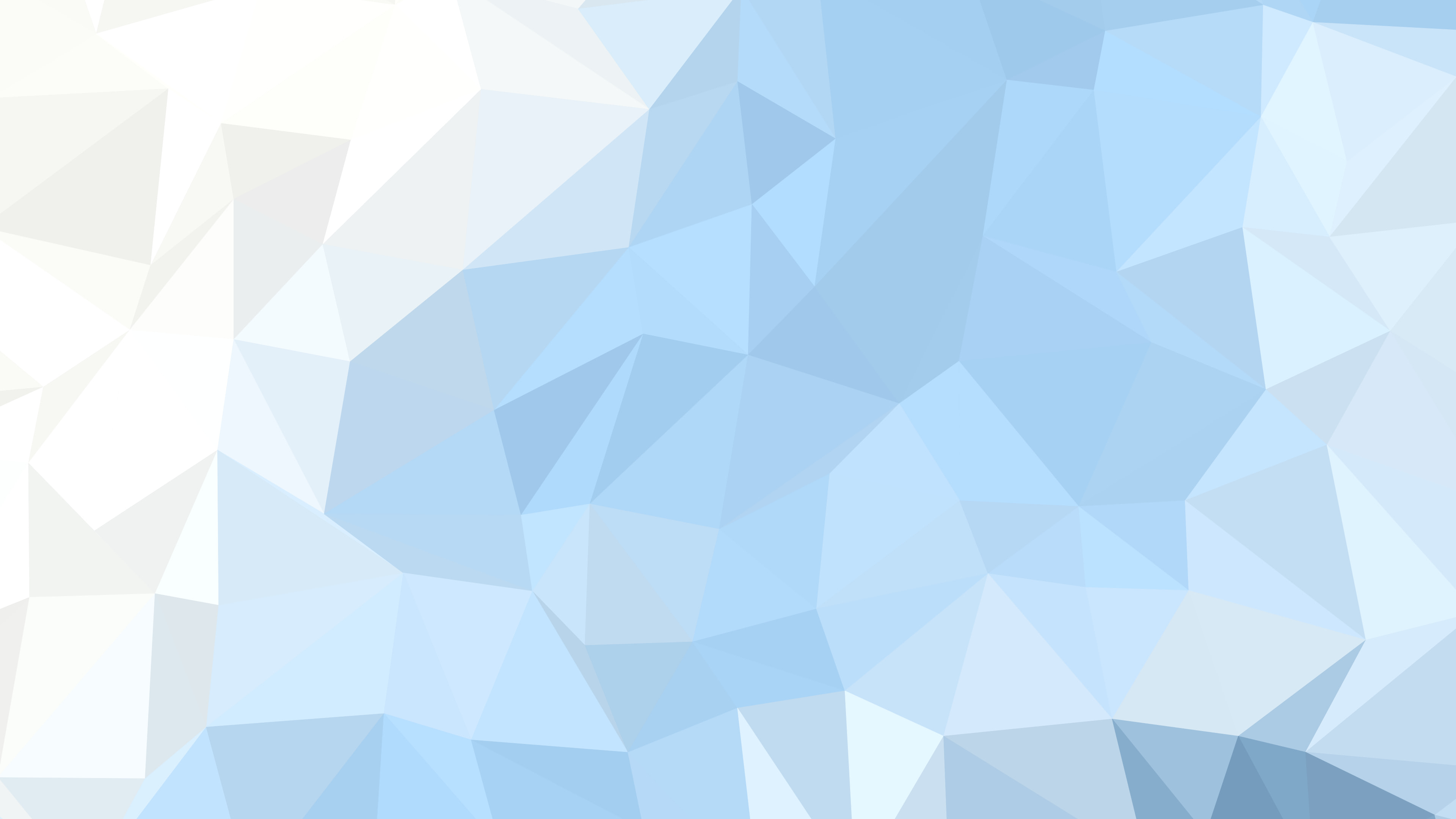 Light Blue and White Low Poly desktop wallpaper in 4K
