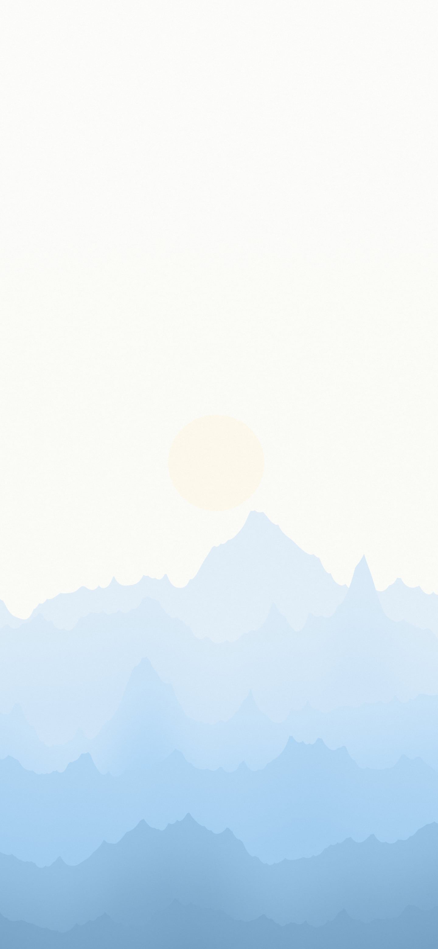 Light Blue and White Minimalist Mountain Landscape wallpaper for iPhone and Android