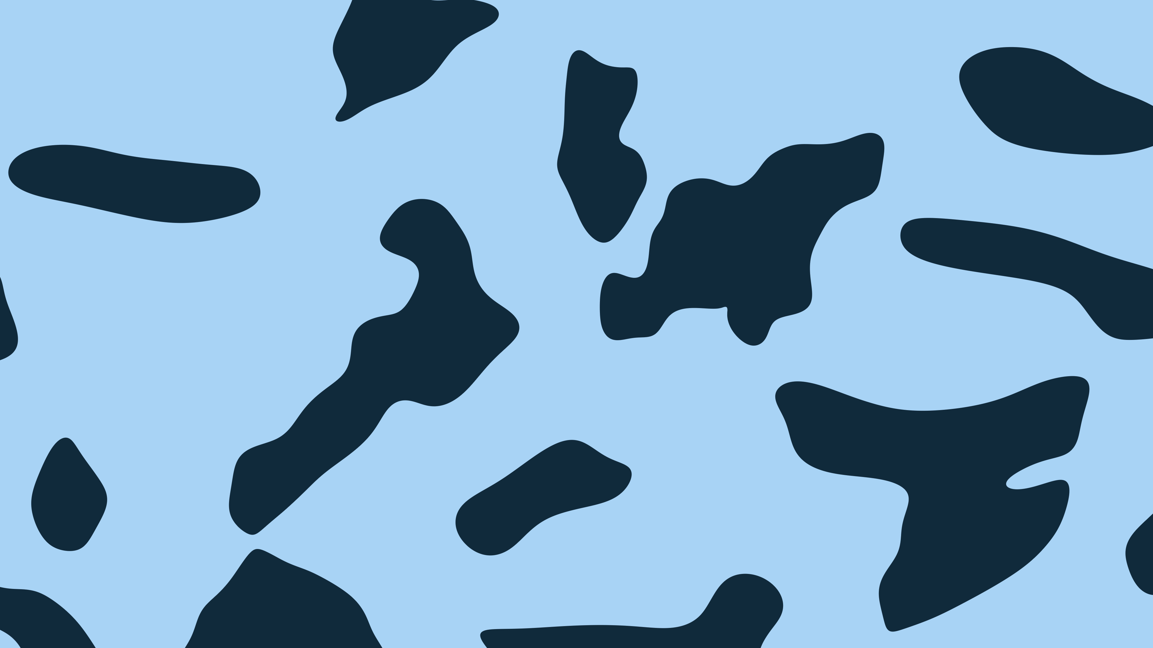 Light Blue Cow Print desktop wallpaper in 4K