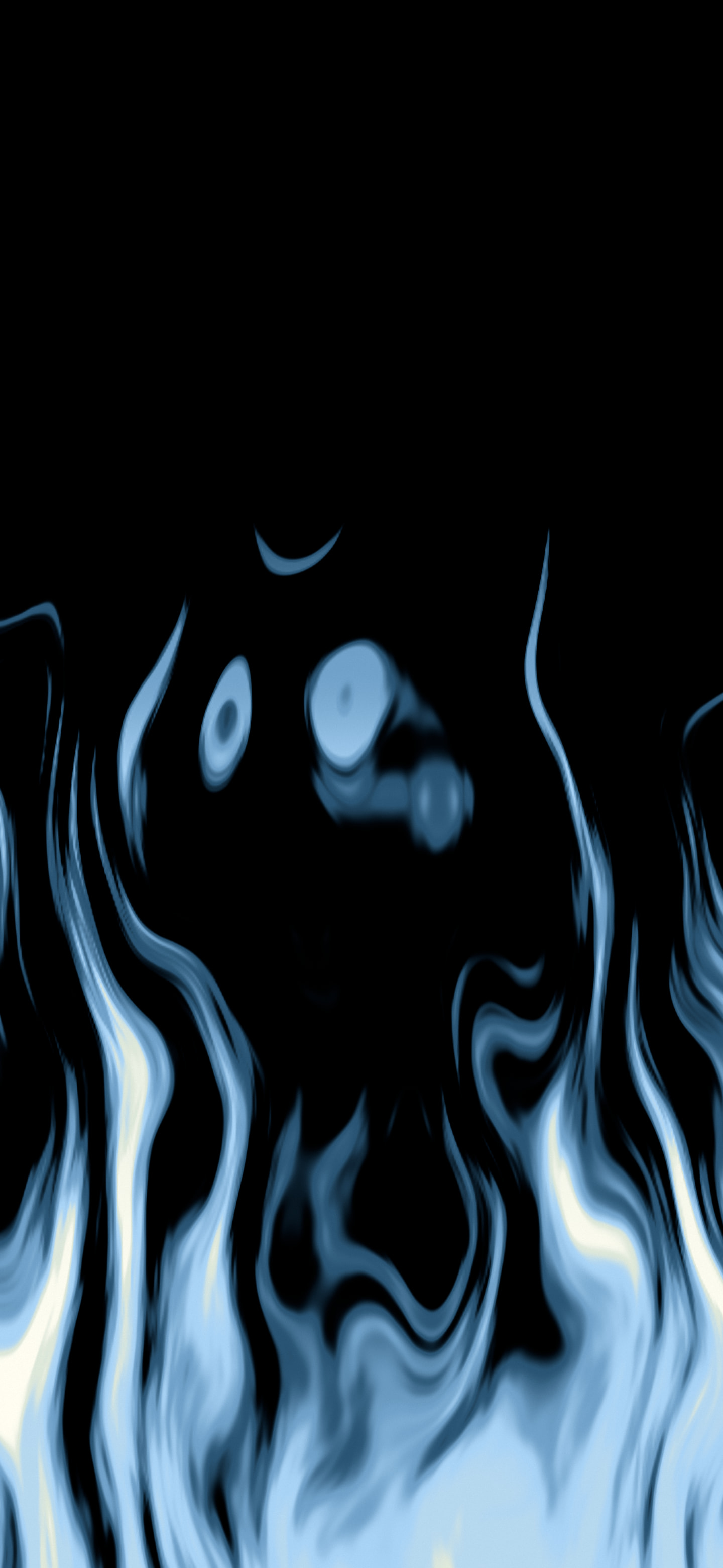 Light Blue Fire Flames wallpaper for iPhone and Android