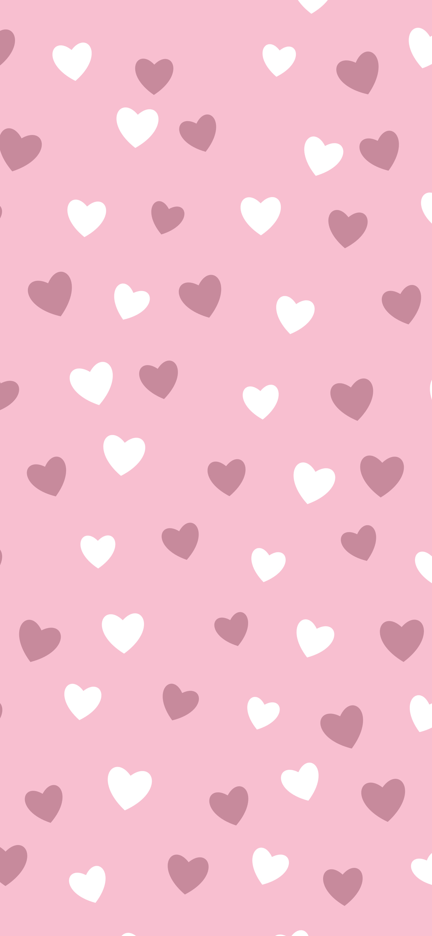 Light Pink Heart Pattern wallpaper for iPhone and Android