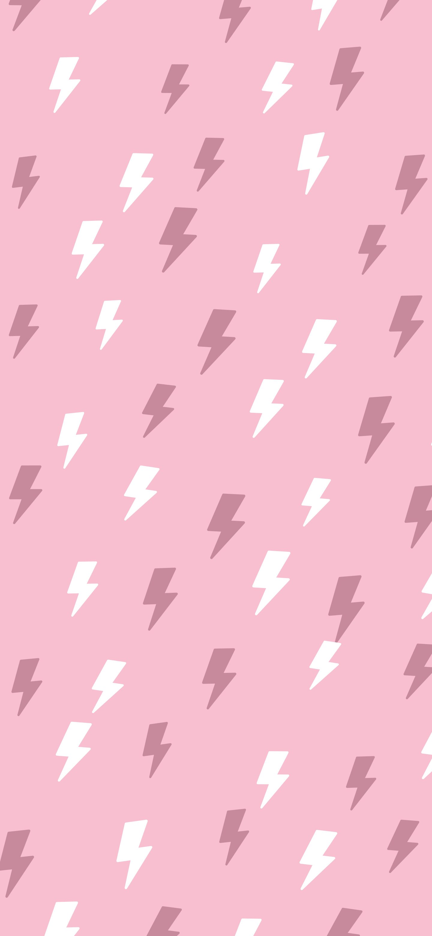 Light Pink Lightning Bolt Pattern wallpaper for iPhone and Android