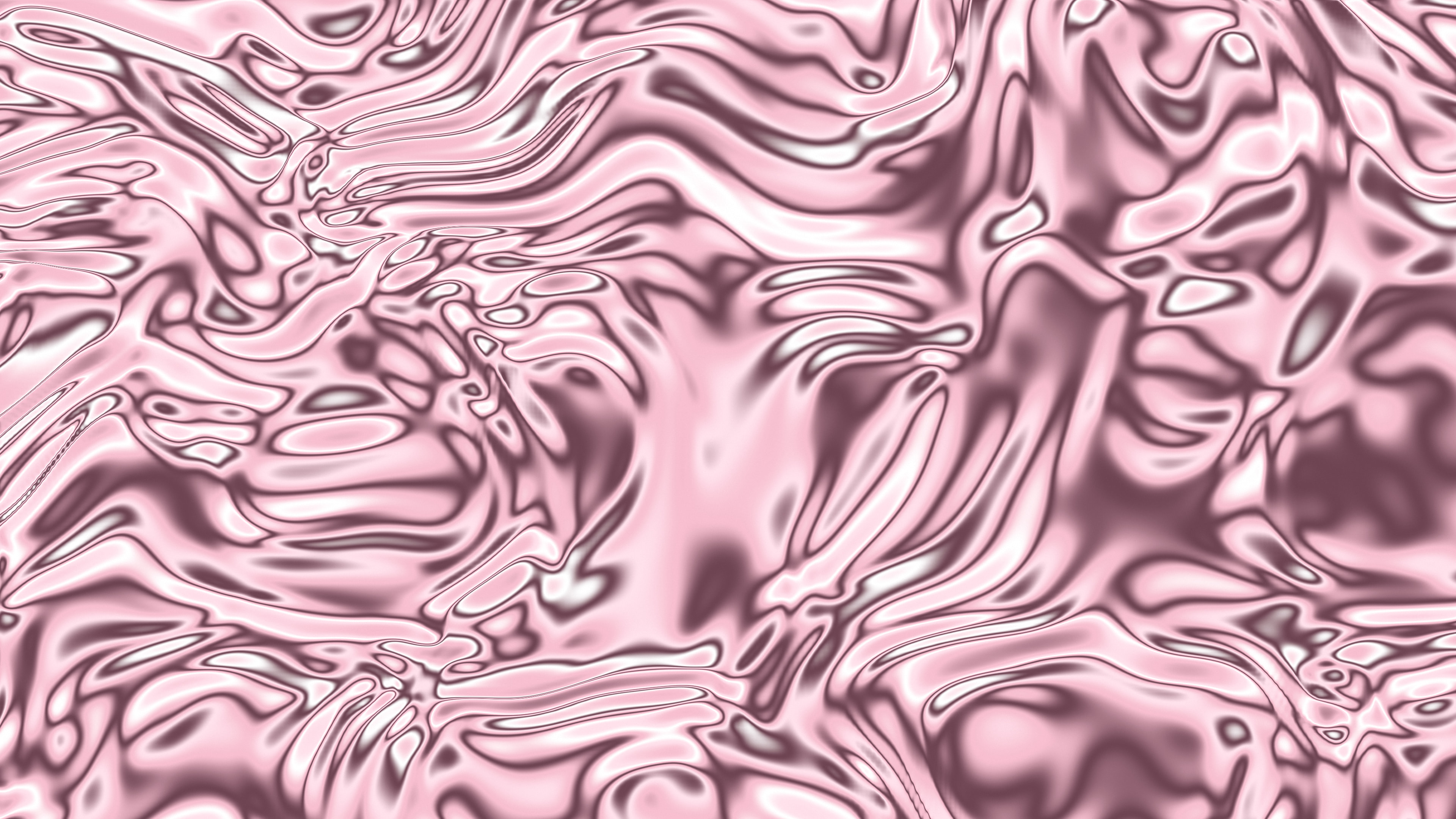Light Pink Liquid Chrome desktop wallpaper in 4K