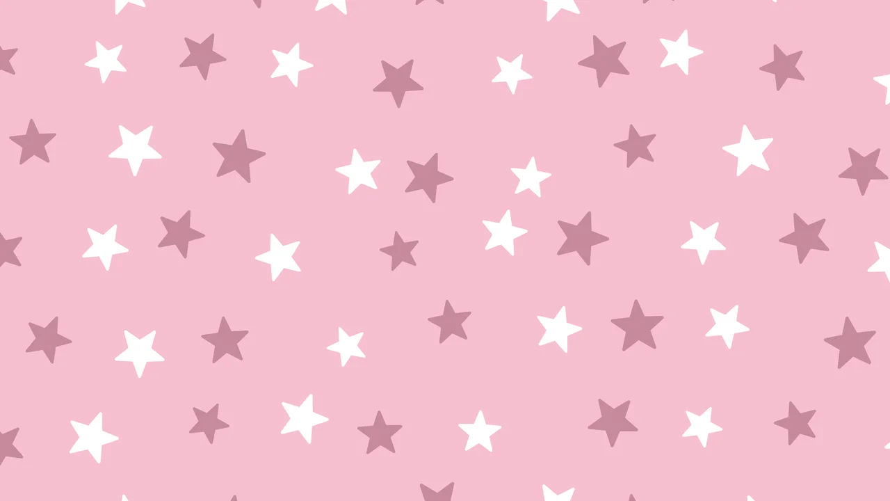 Light Pink Star Pattern desktop wallpaper in 4K