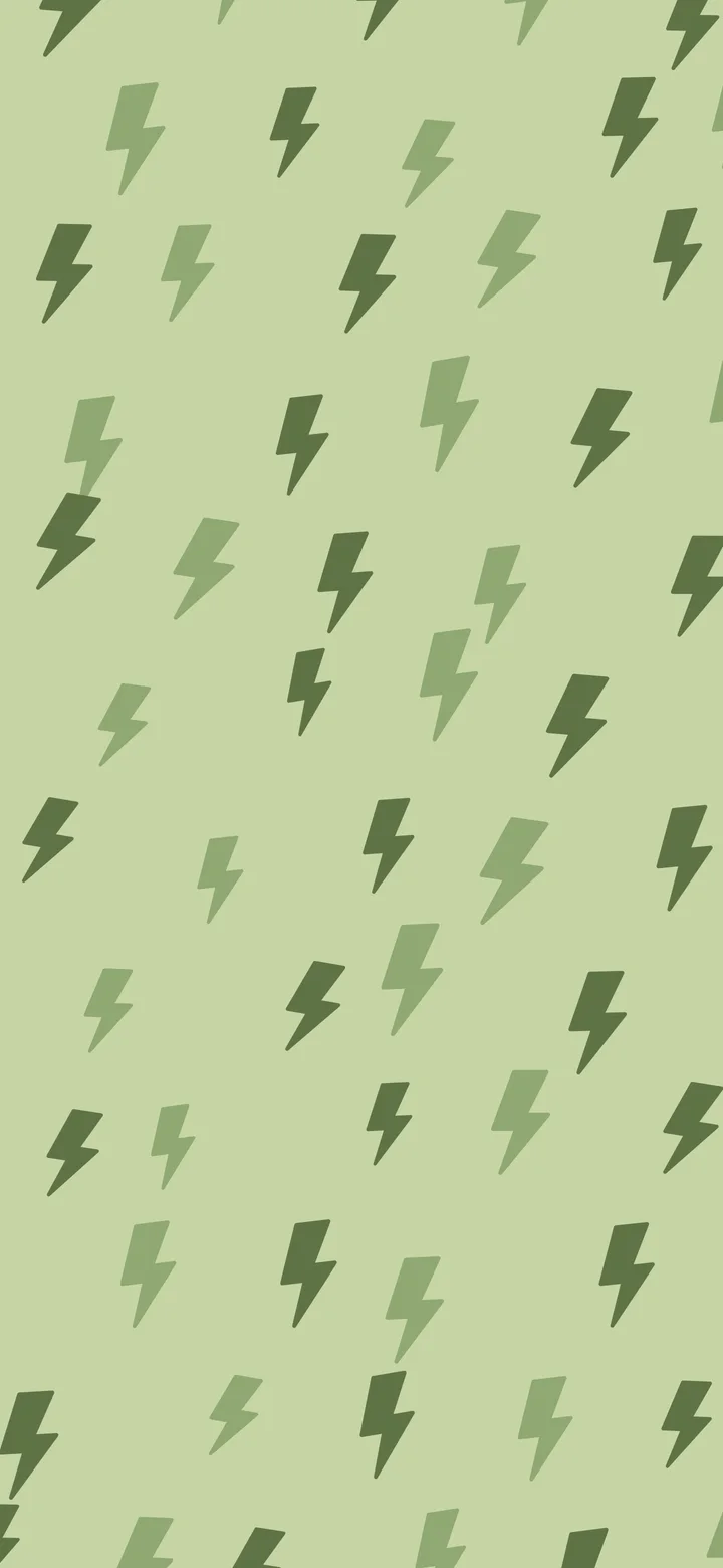 Matcha Lightning Bolt Pattern wallpaper for iPhone and Android