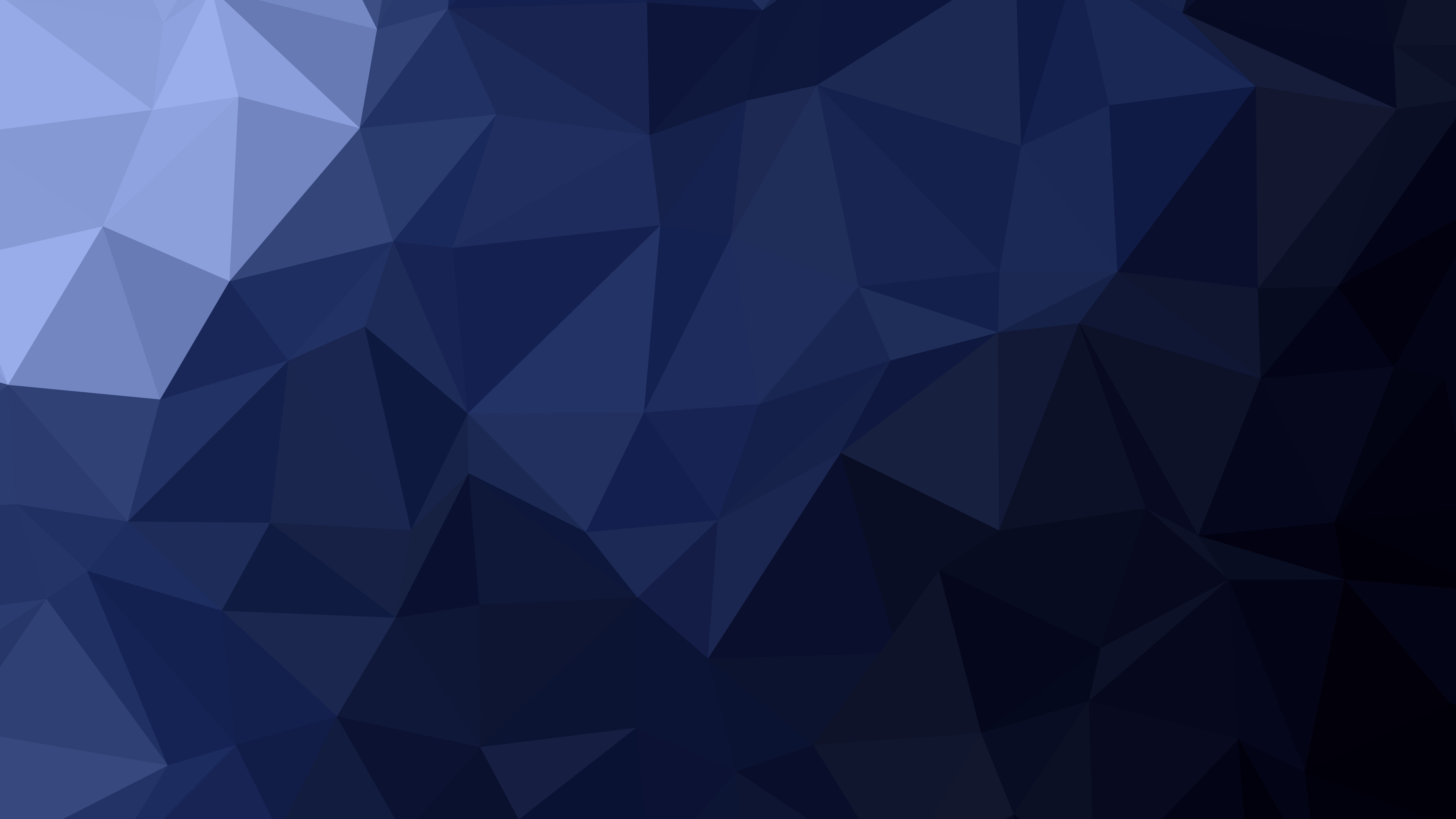 Midnight Blue Low Poly desktop wallpaper in 4K