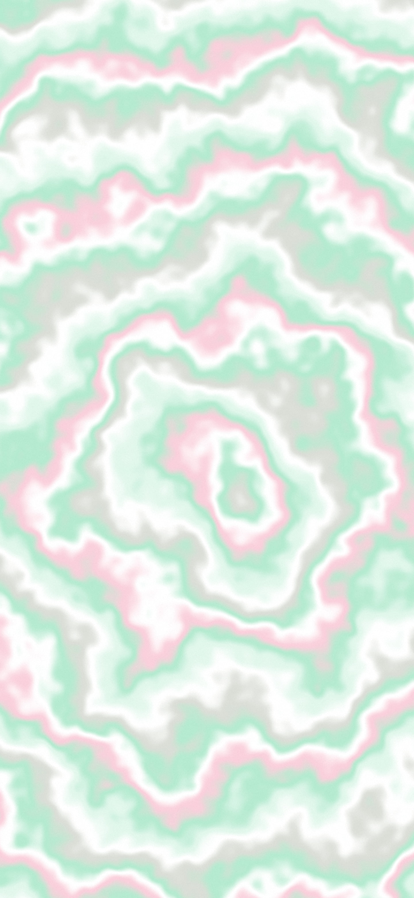 Mint and Pastel Pink Bullseye Tie Dye wallpaper for iPhone and Android