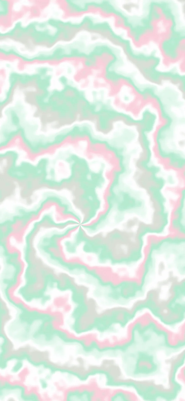Mint and Pastel Pink Spiral Tie Dye wallpaper for iPhone and Android