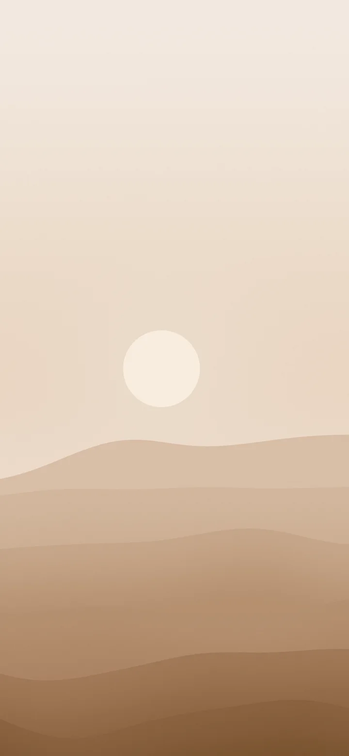 Mocha Minimalist Desert Dunes wallpaper for iPhone and Android