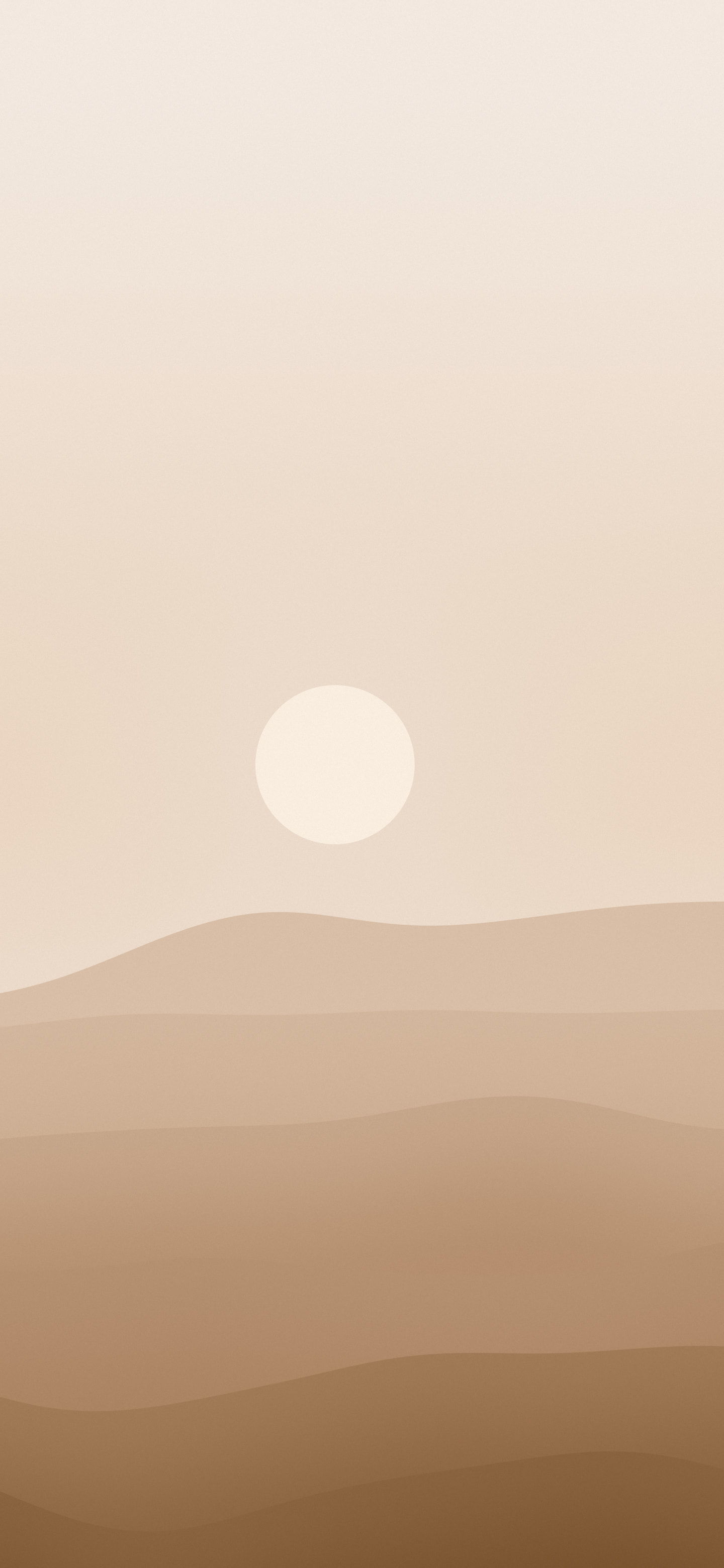 Mocha Minimalist Desert Dunes wallpaper for iPhone and Android
