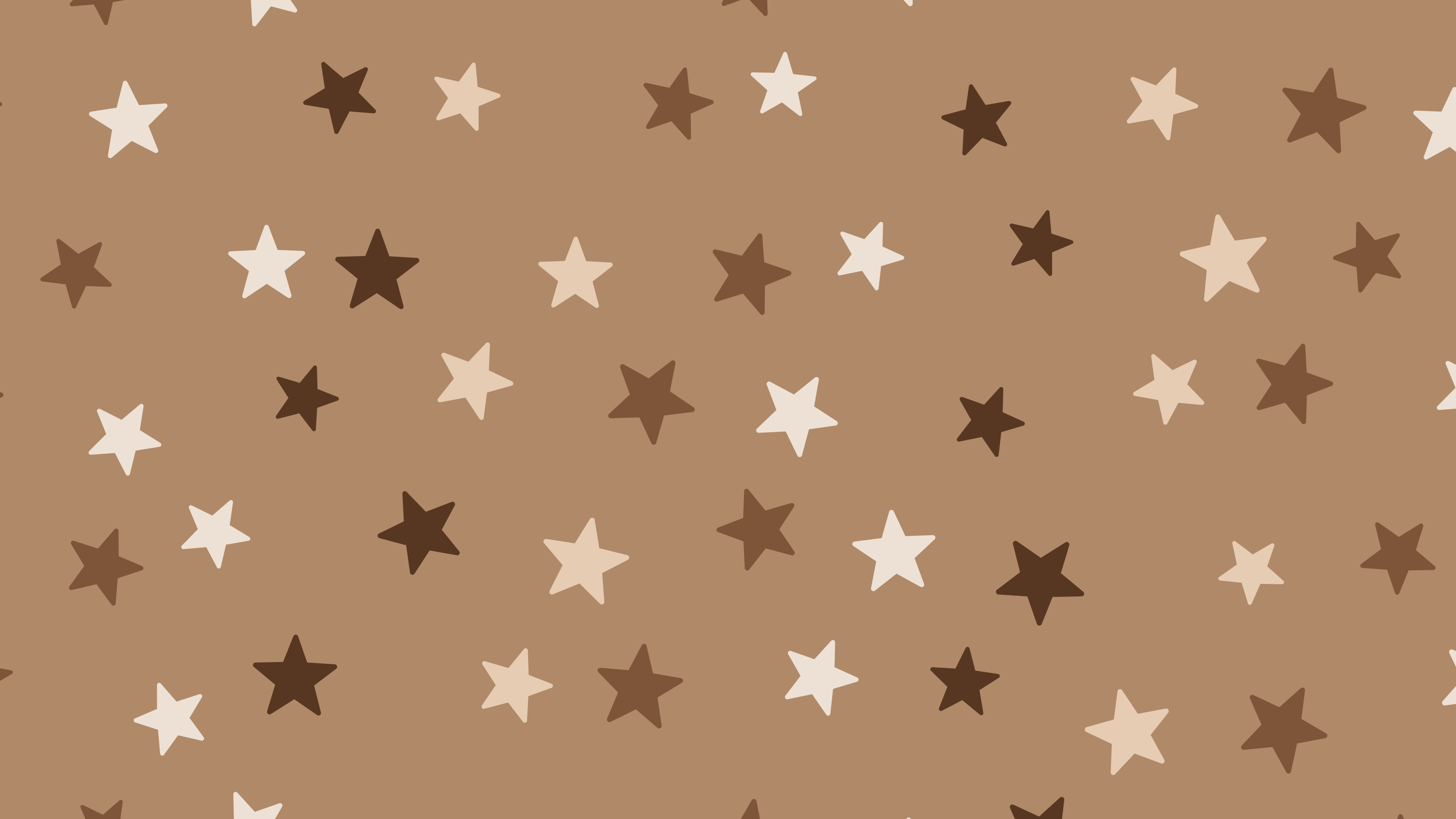 Mocha Star Pattern desktop wallpaper in 4K