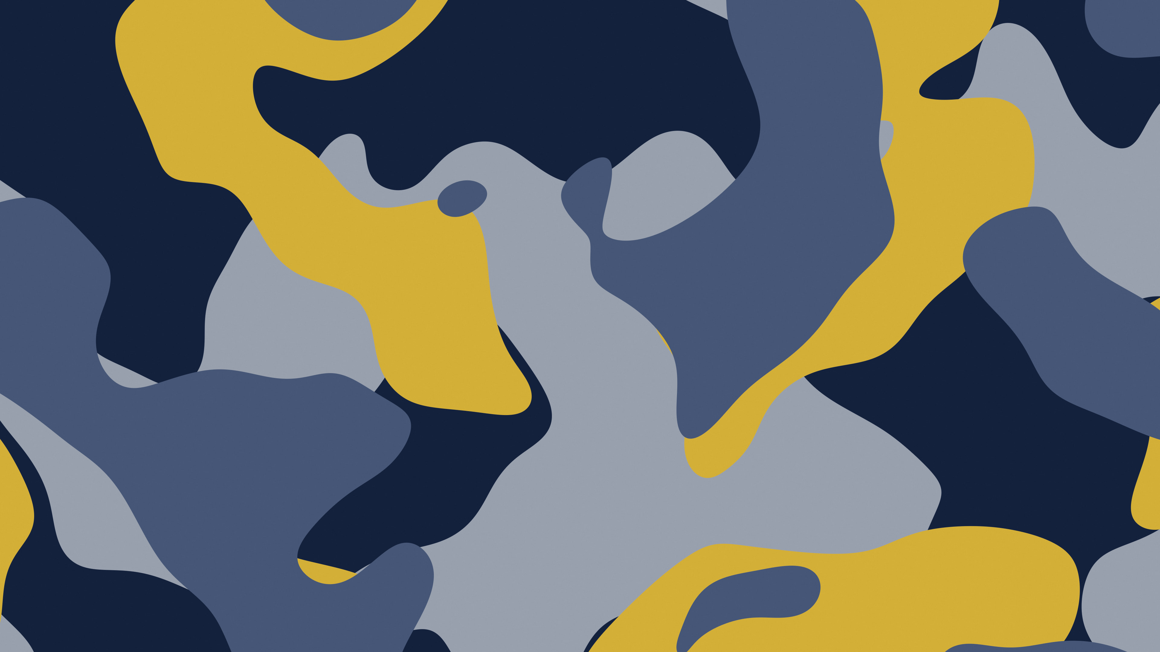 Navy and Gold Camo desktop wallpaper in 4K