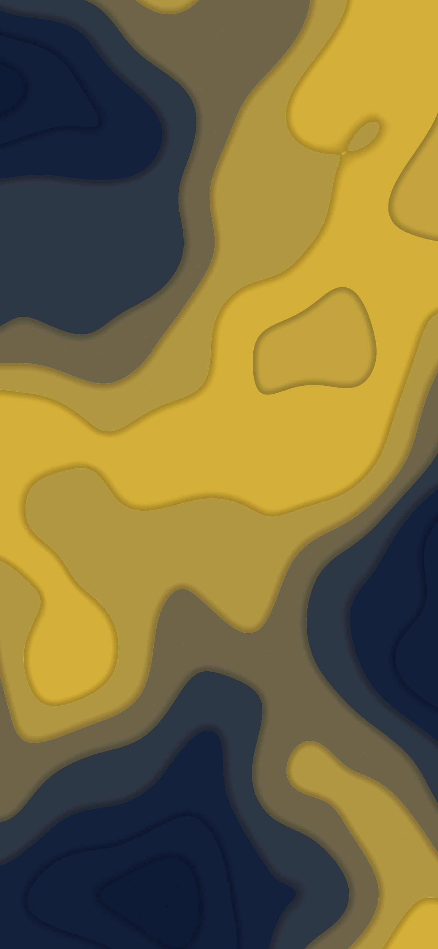 Navy and Gold Layered Topographic wallpaper for iPhone and Android