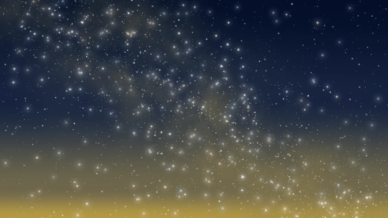 Navy and Gold Milky Way Galaxy desktop wallpaper in 4K