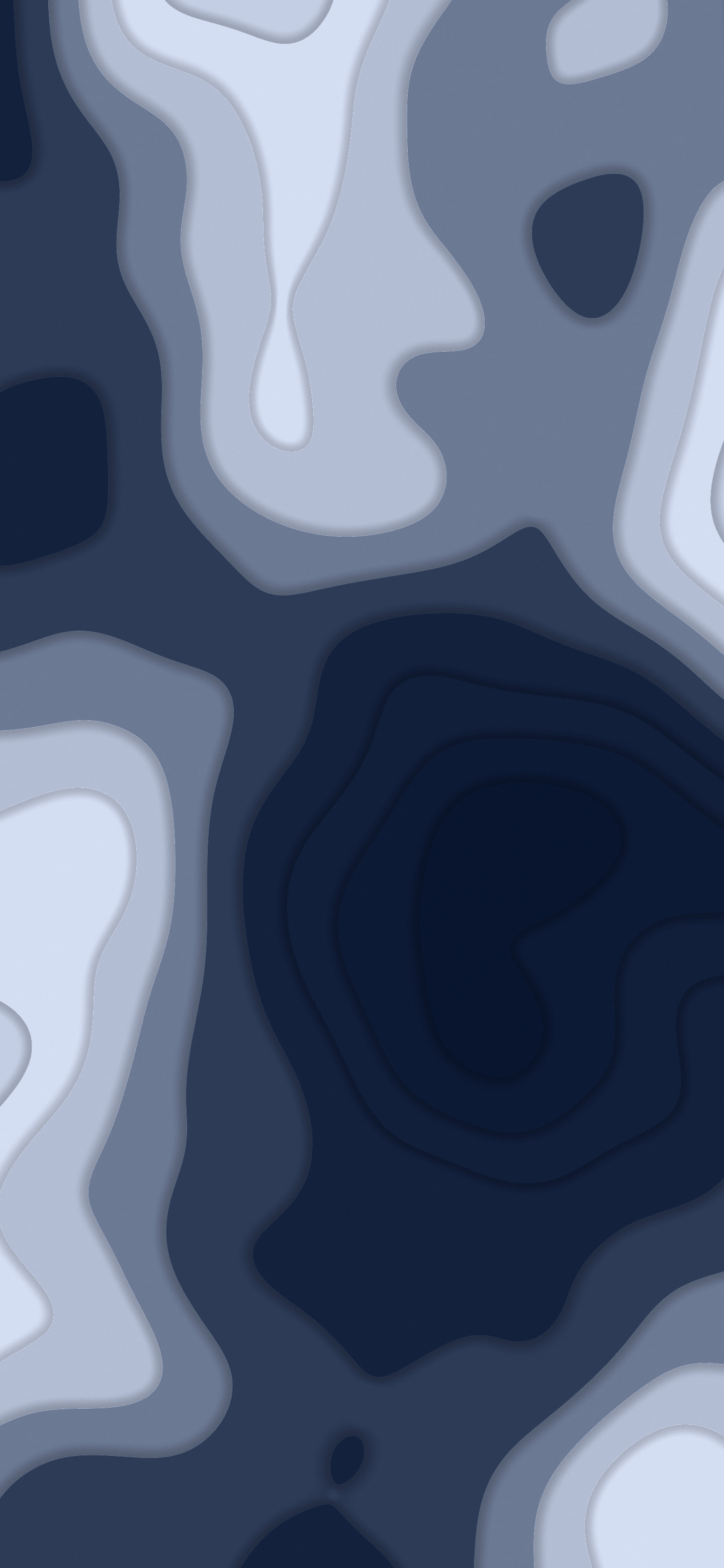 Navy and Ivory Layered Topographic wallpaper for iPhone and Android