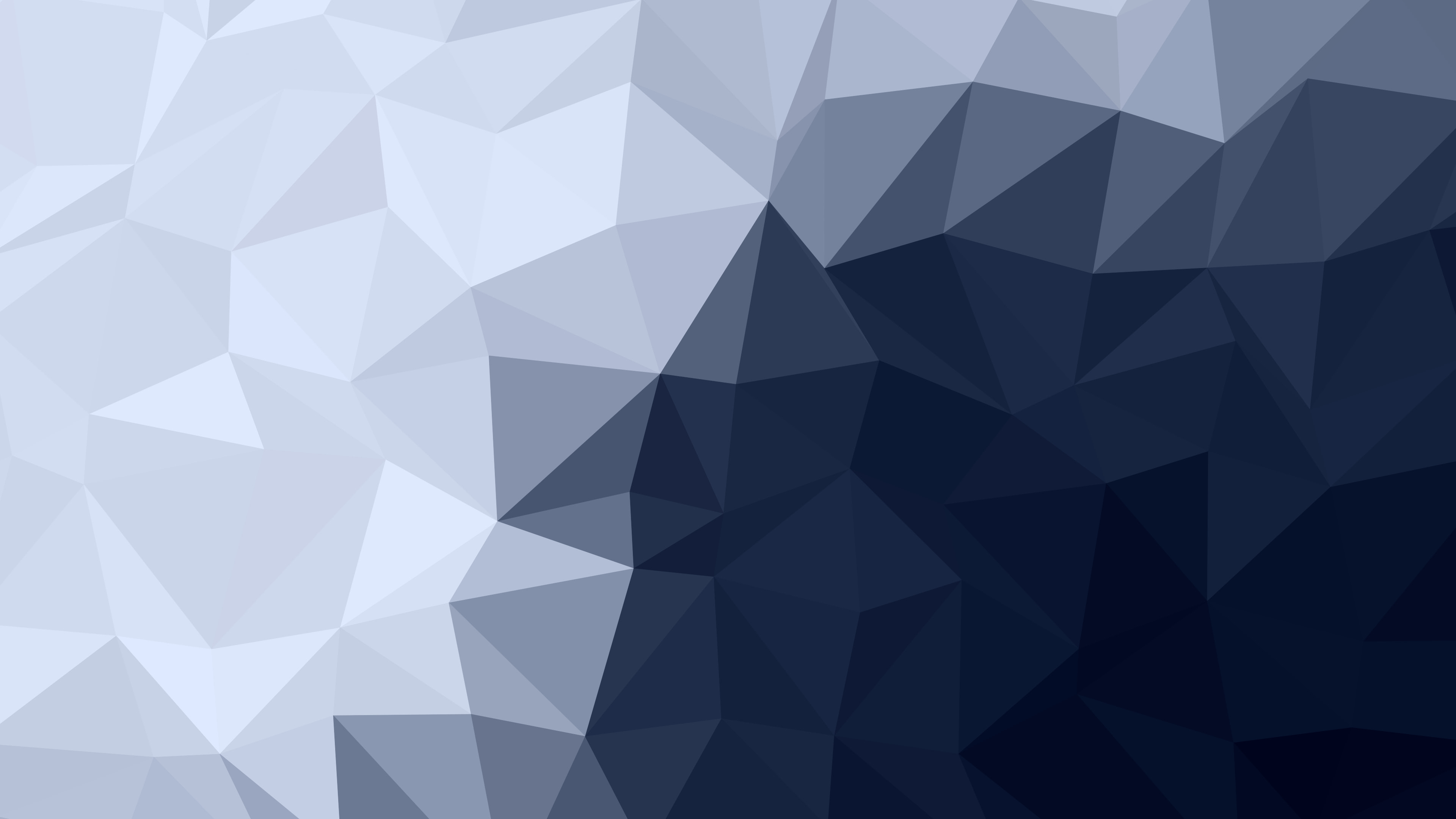 Navy and Ivory Low Poly desktop wallpaper in 4K