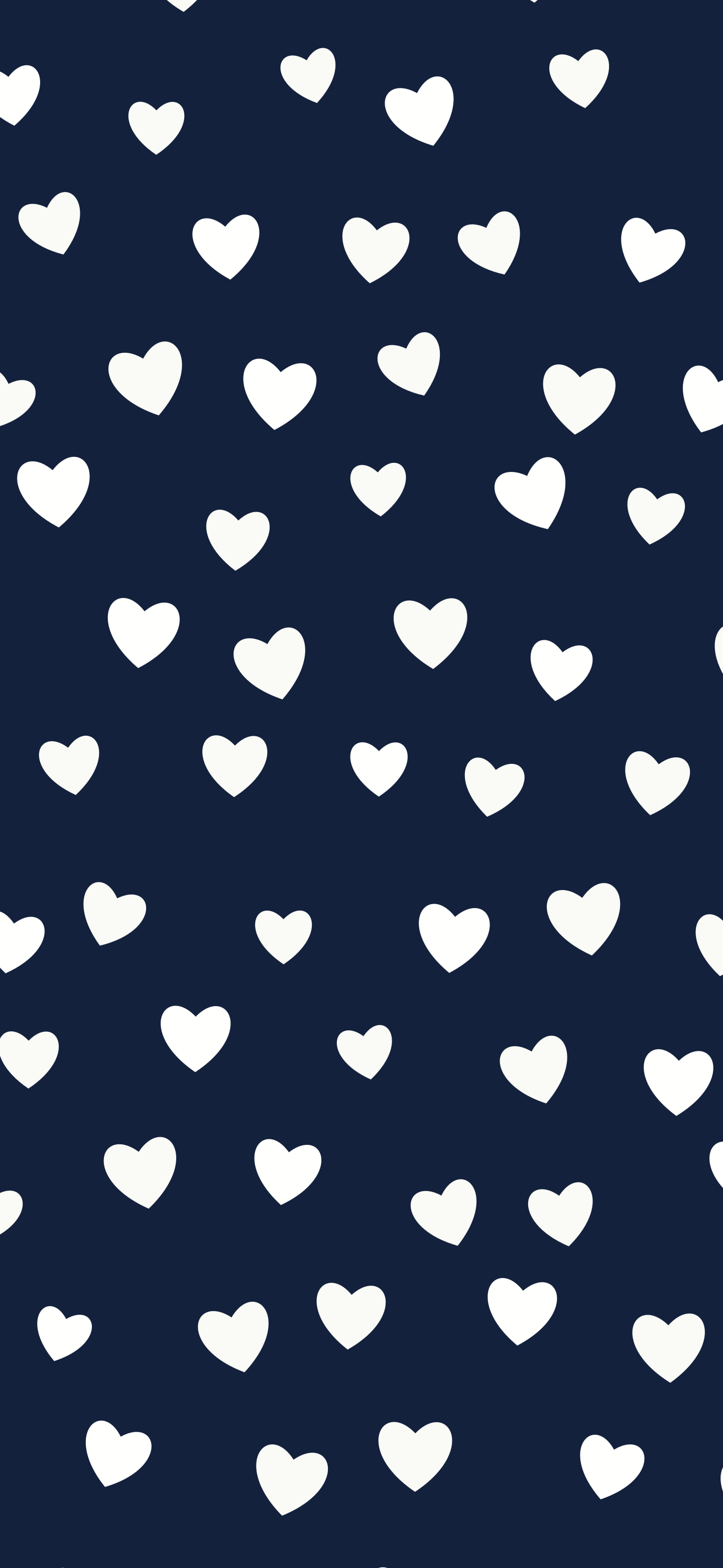 Navy and White Heart Pattern wallpaper for iPhone and Android