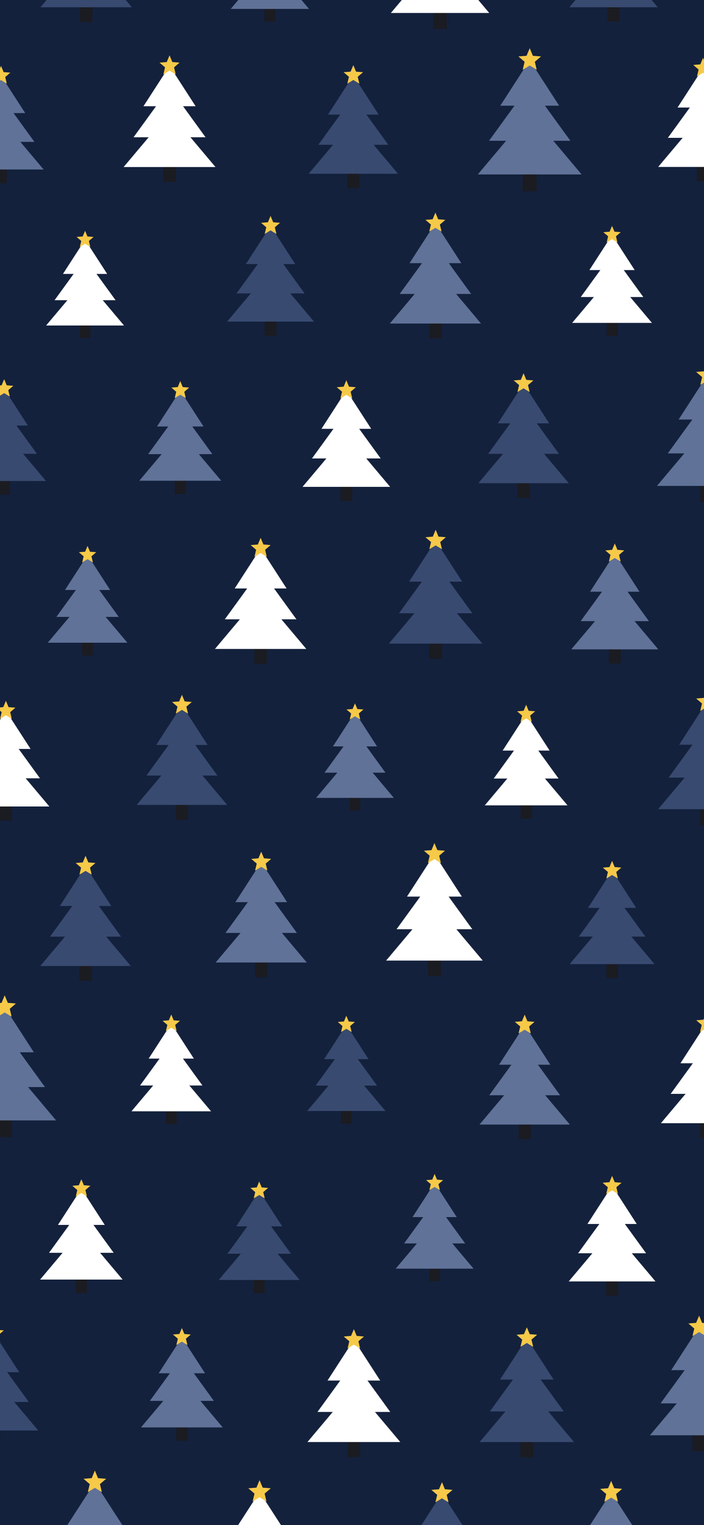 Navy Christmas Tree Pattern wallpaper for iPhone and Android