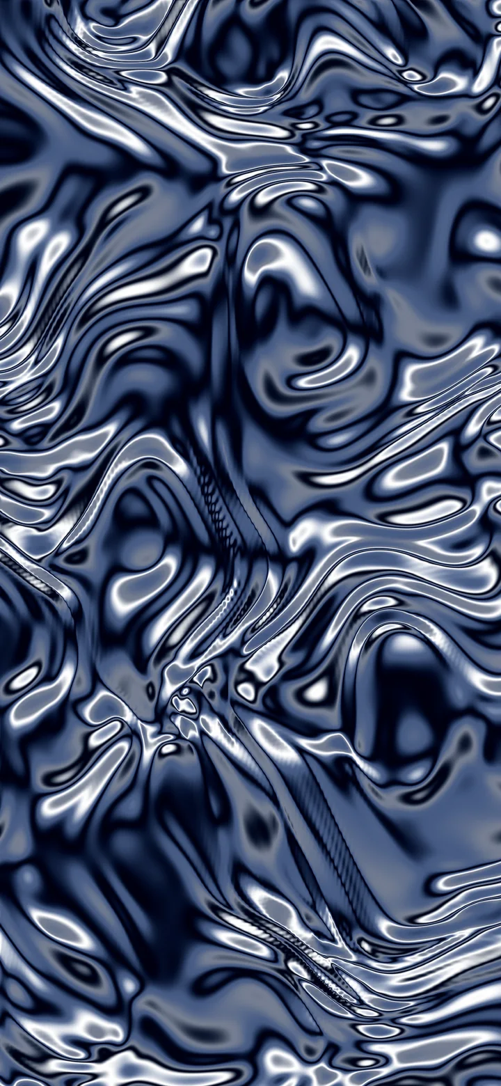 Navy Liquid Chrome wallpaper for iPhone and Android