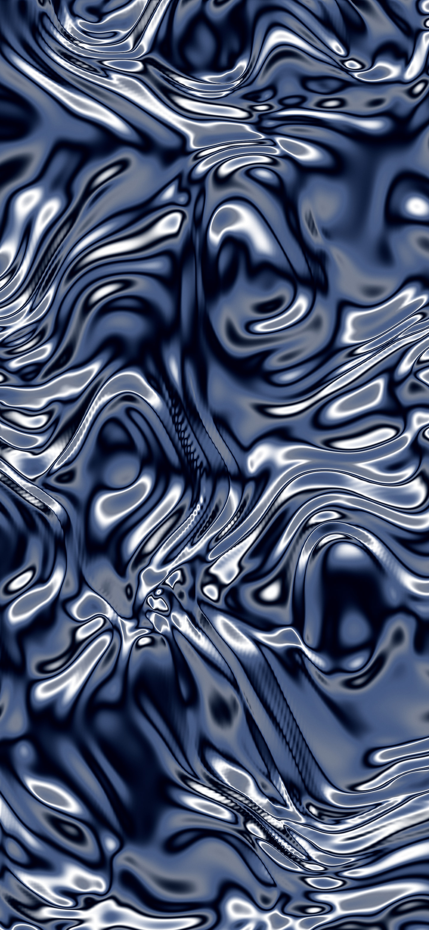 Navy Liquid Chrome wallpaper for iPhone and Android