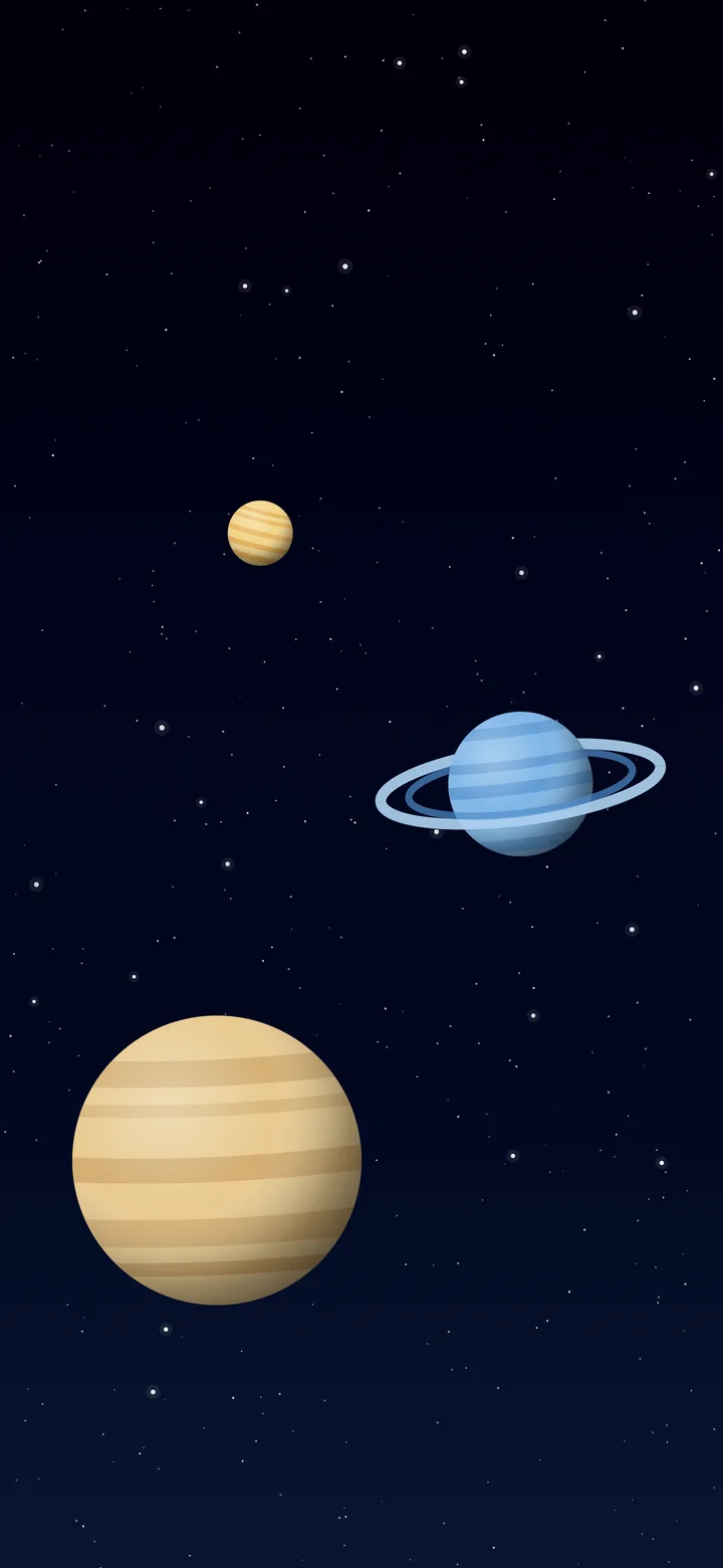 Navy Planets wallpaper for iPhone and Android