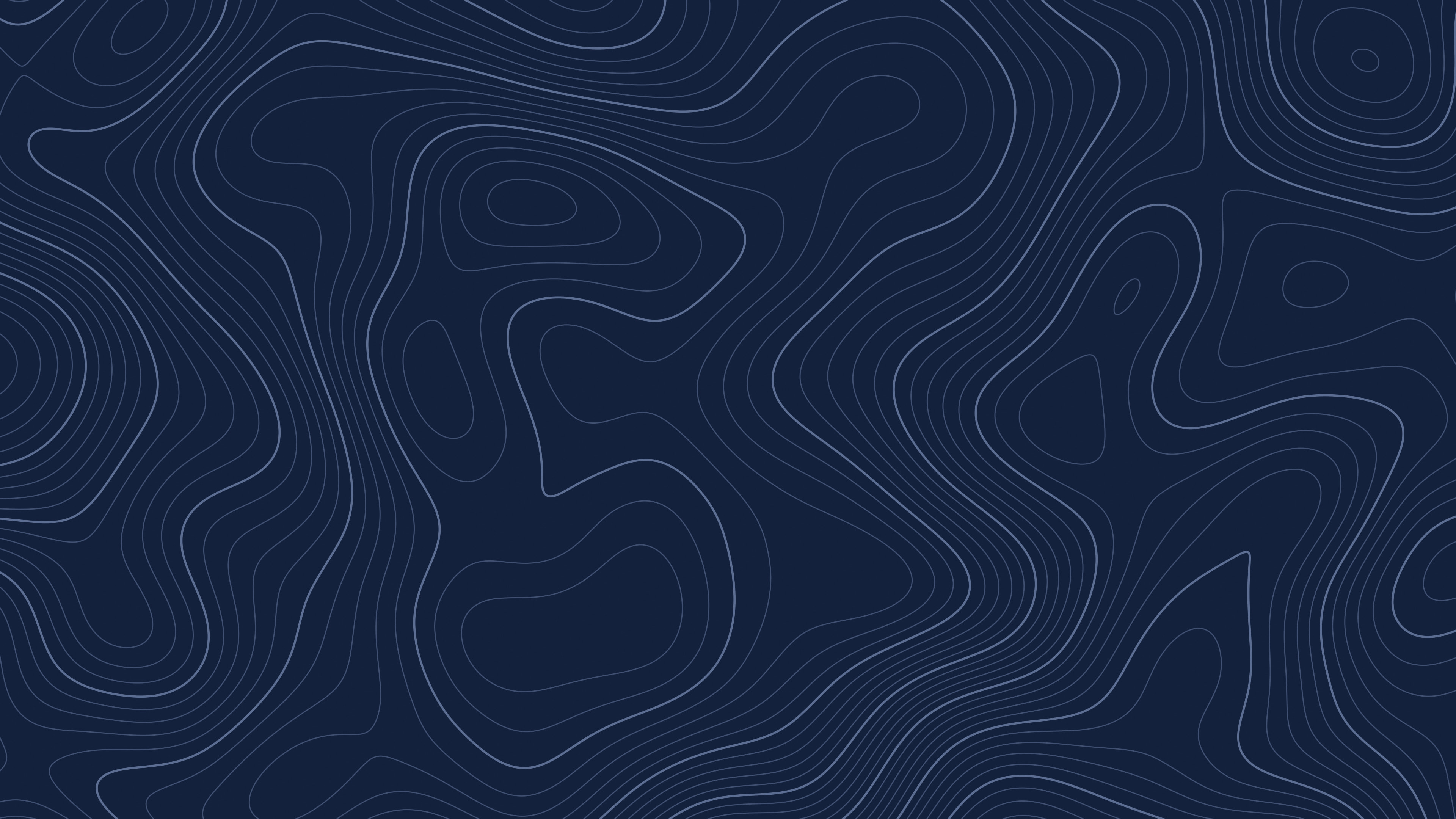 Navy Topographic Line desktop wallpaper in 4K