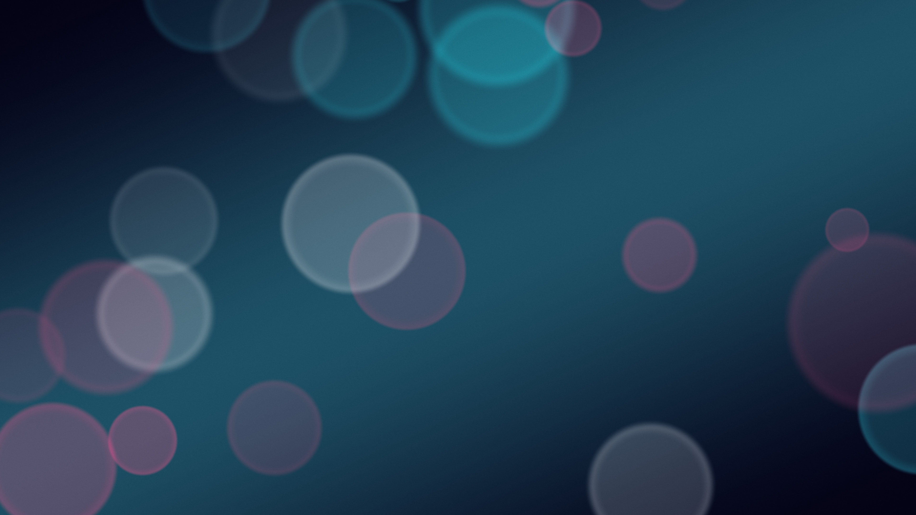 Neon Cyber Bokeh Lights desktop wallpaper in 4K