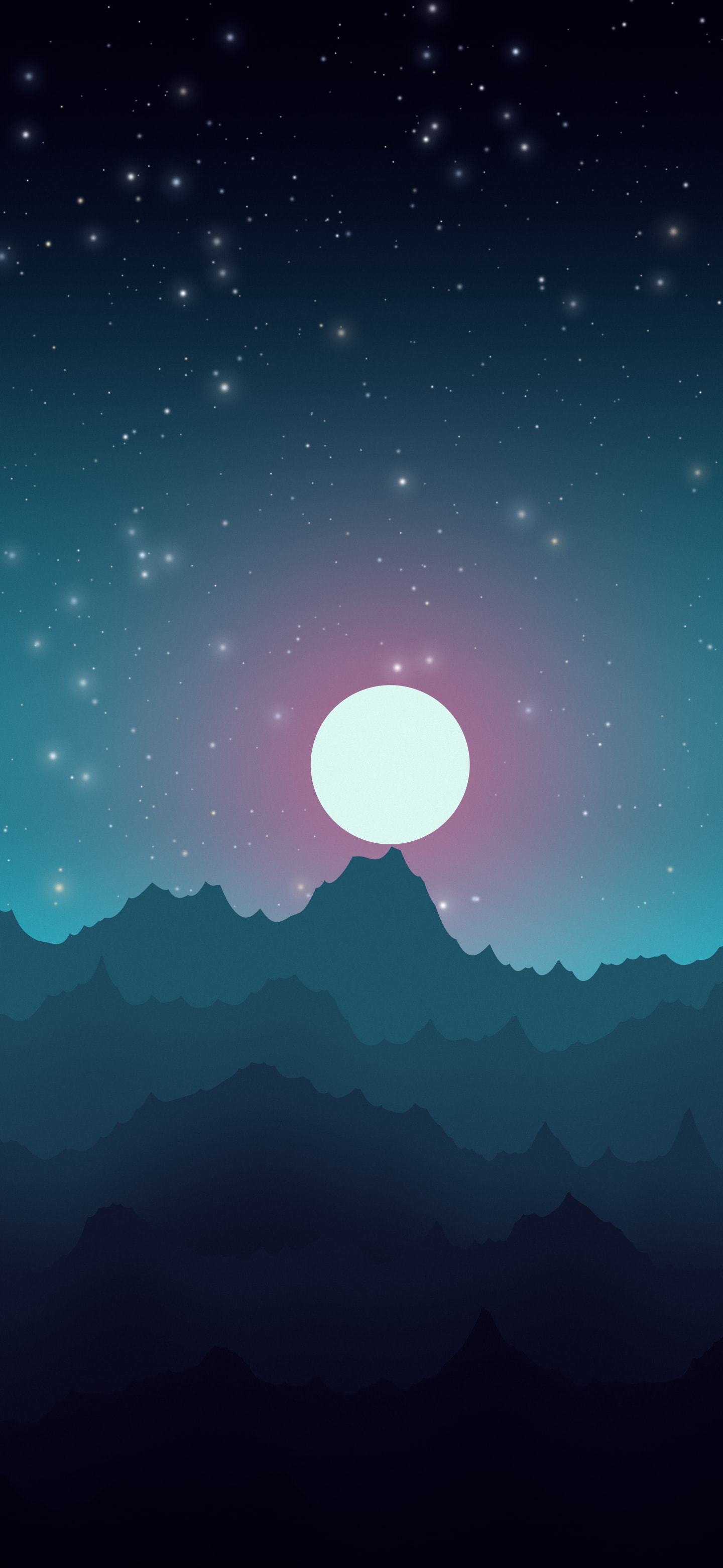 Neon Cyber Minimalist Mountain Landscape wallpaper for iPhone and Android