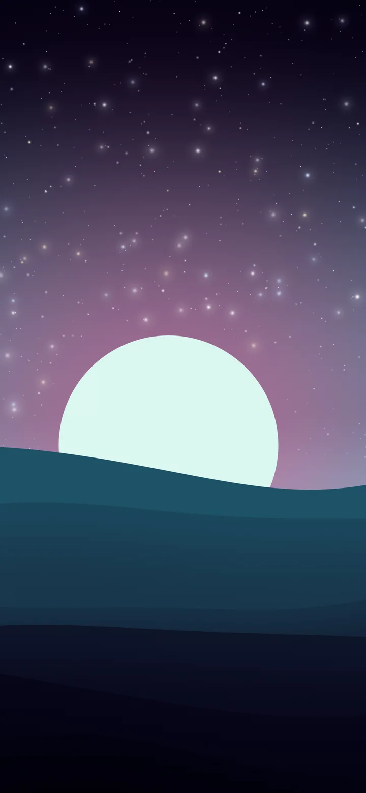 Neon Cyber Minimalist Sunset Hills wallpaper for iPhone and Android