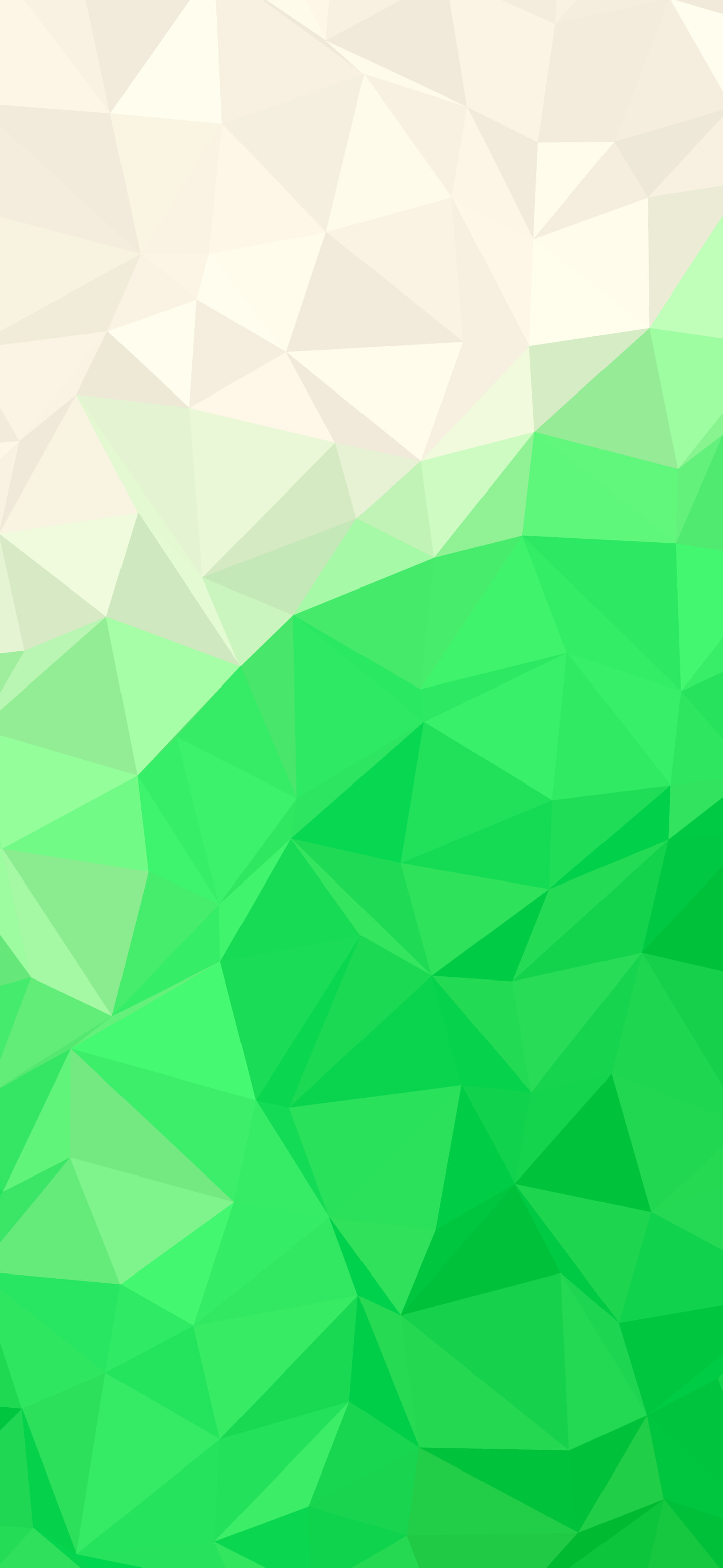 Neon Green and Cream Low Poly wallpaper for iPhone and Android