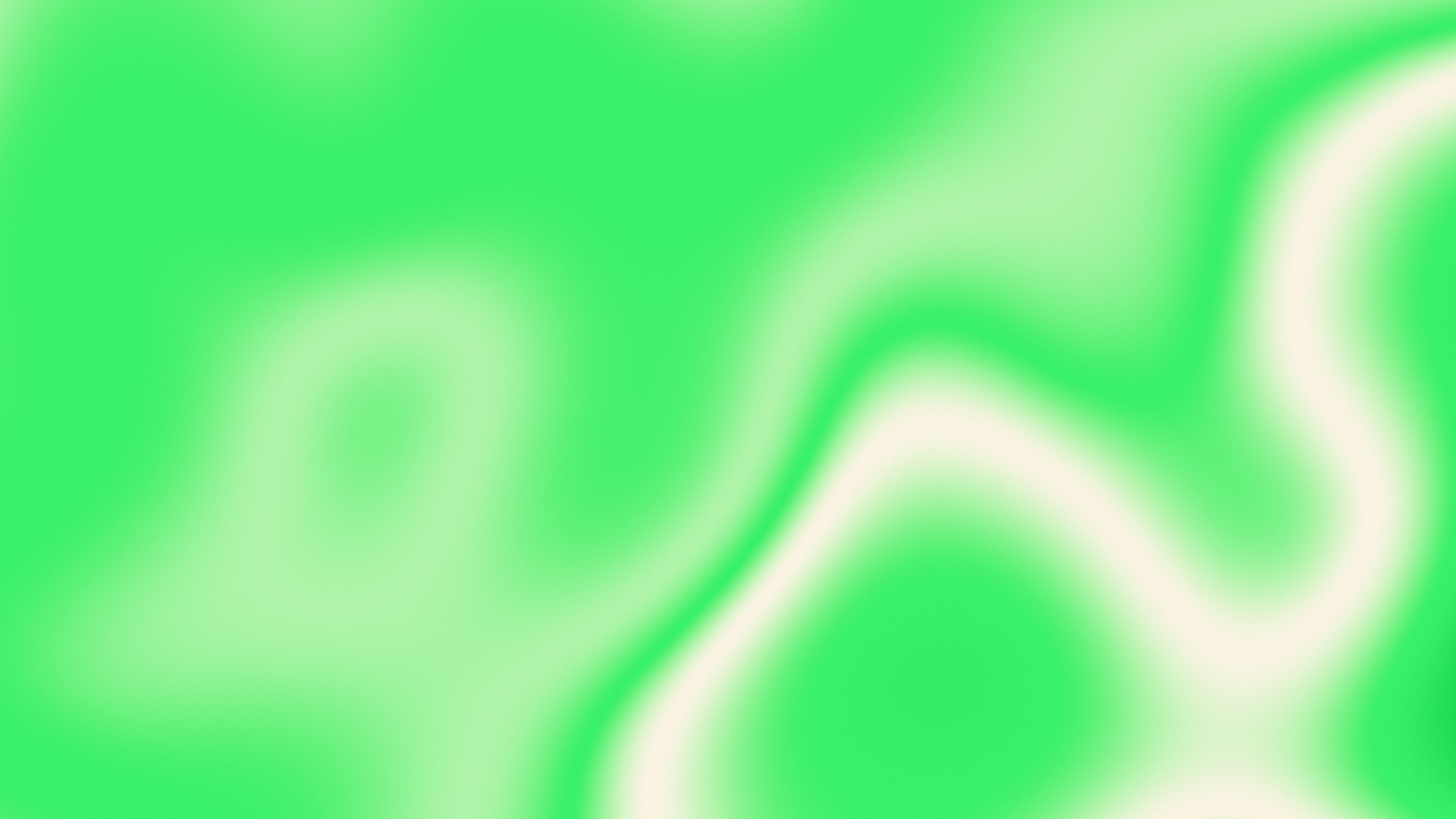 Neon Green and Cream Silky Gradient desktop wallpaper in 4K