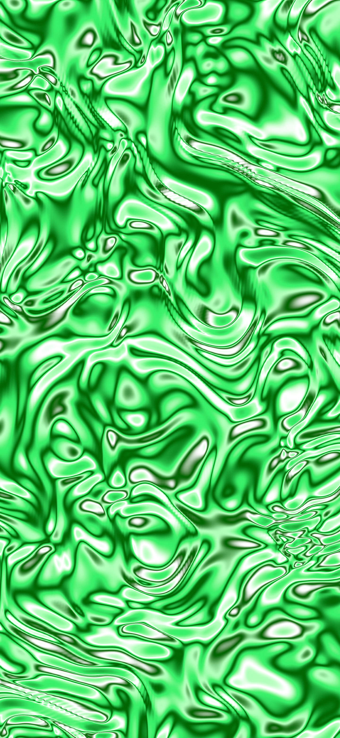 Neon Green Liquid Chrome wallpaper for iPhone and Android