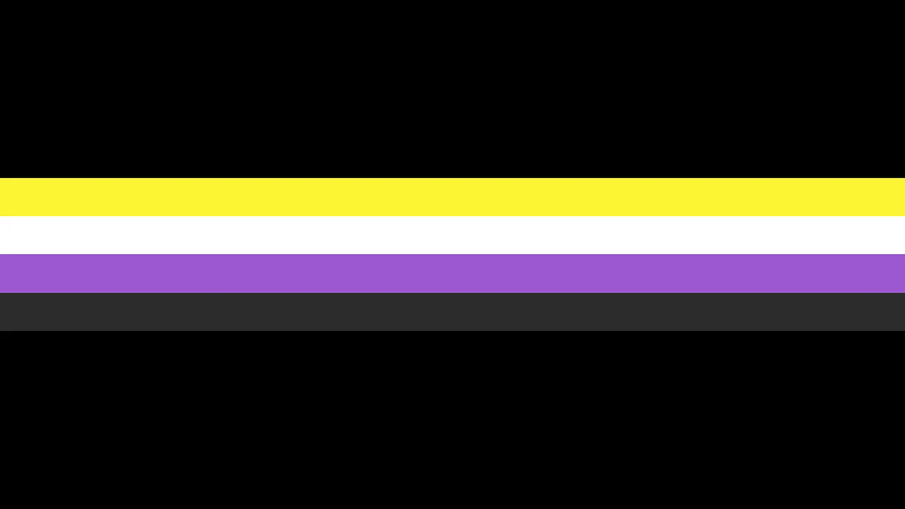 Nonbinary Subtle Pride Stripe desktop wallpaper in 4K